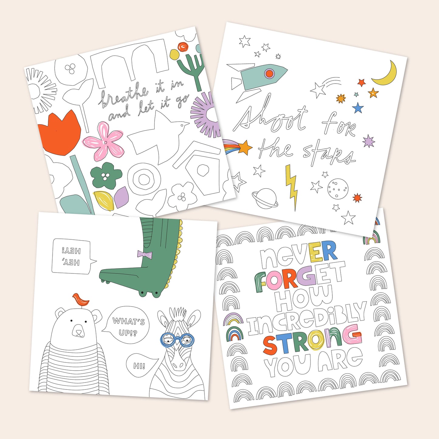 Write Your Story in Bold Letters Coloring Book