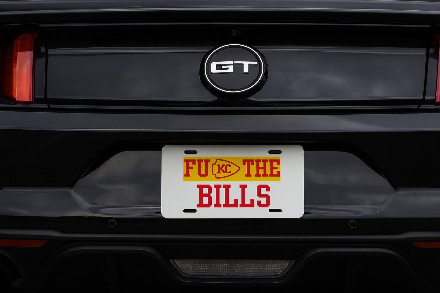 UV Printed FU KC The Bills License Plate