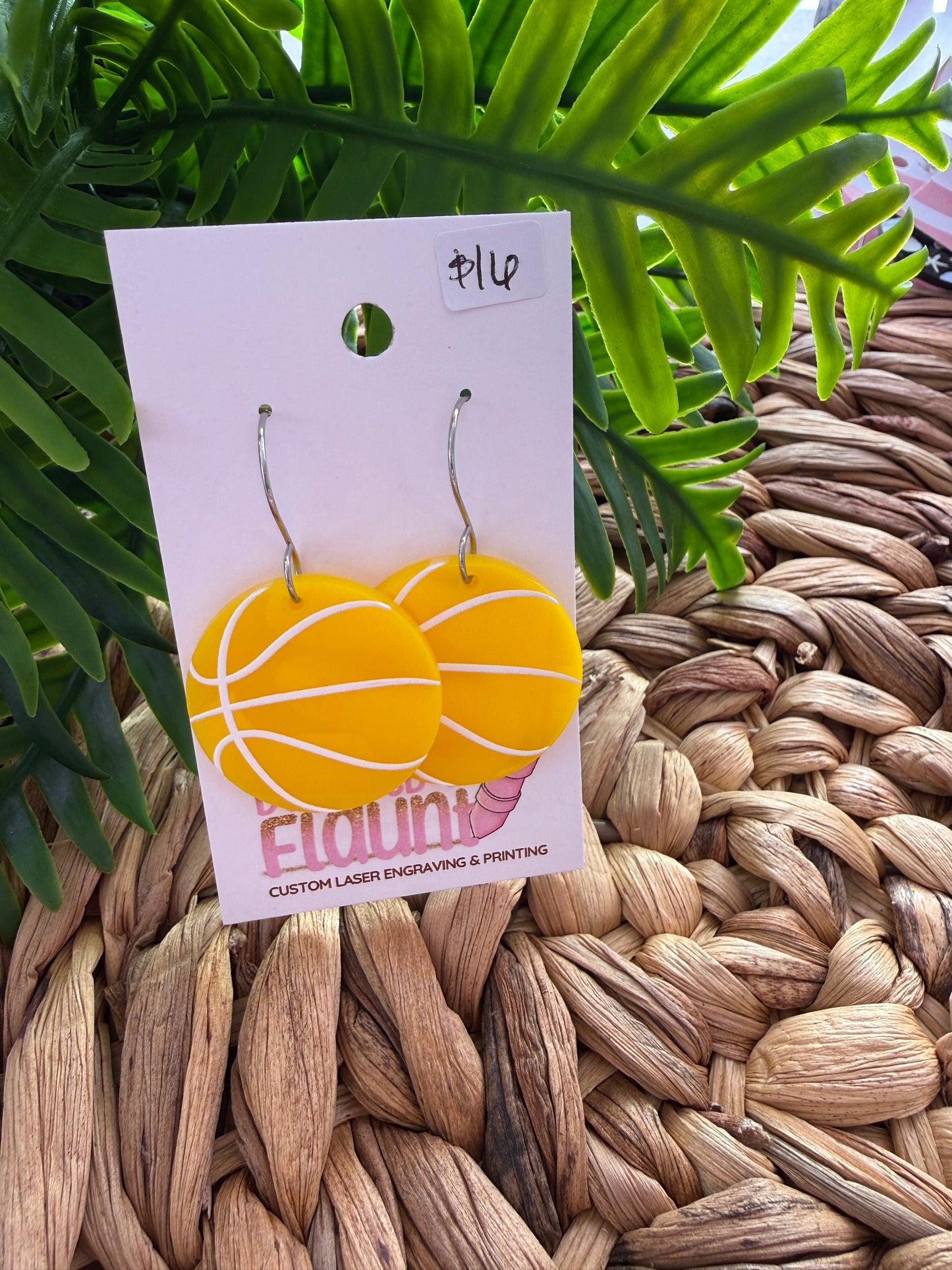 Full-Court Sparkle! UV Printed Basketball Dangles