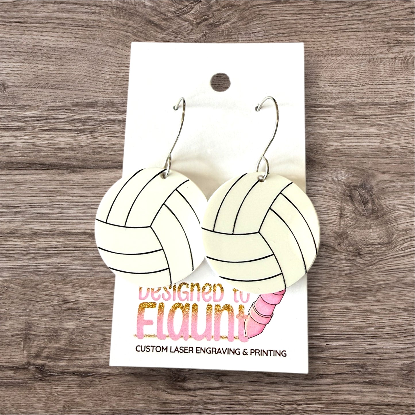 Game Day Volleyball Dangle Earrings