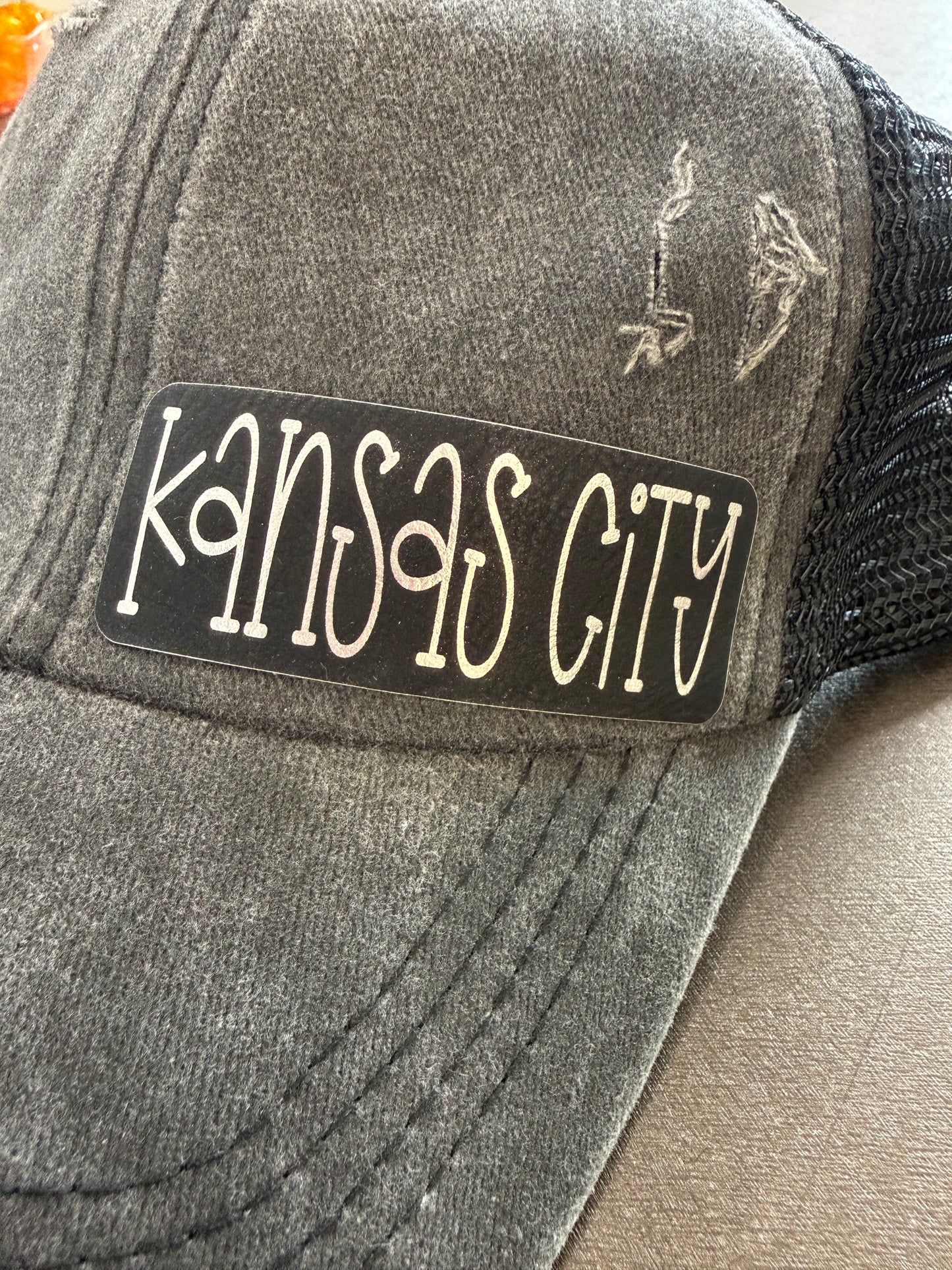 Kansas City Handwriting Ponytail Hat