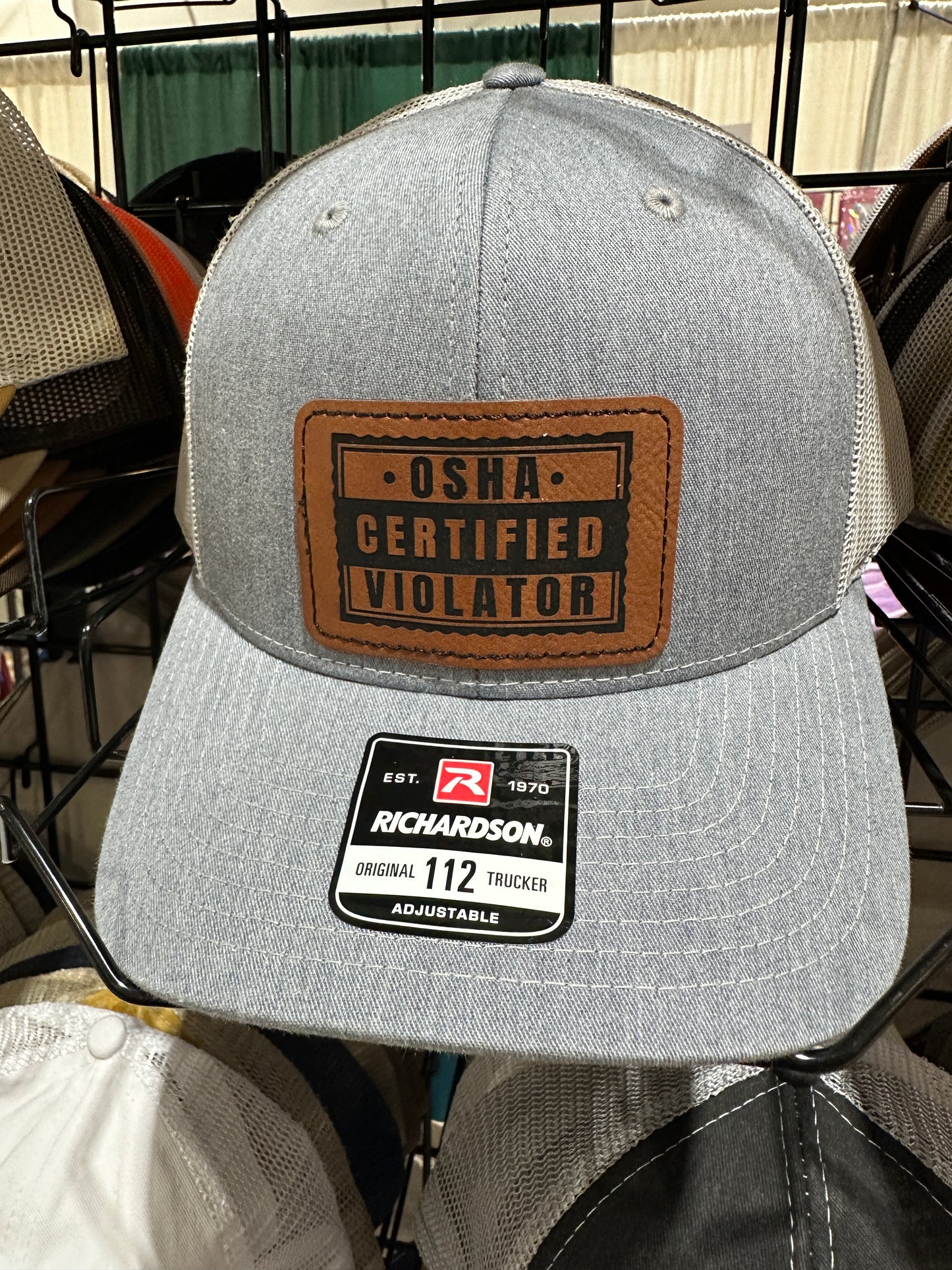 Certified Osha Violator Men's Richardson 112 Trucker Hat