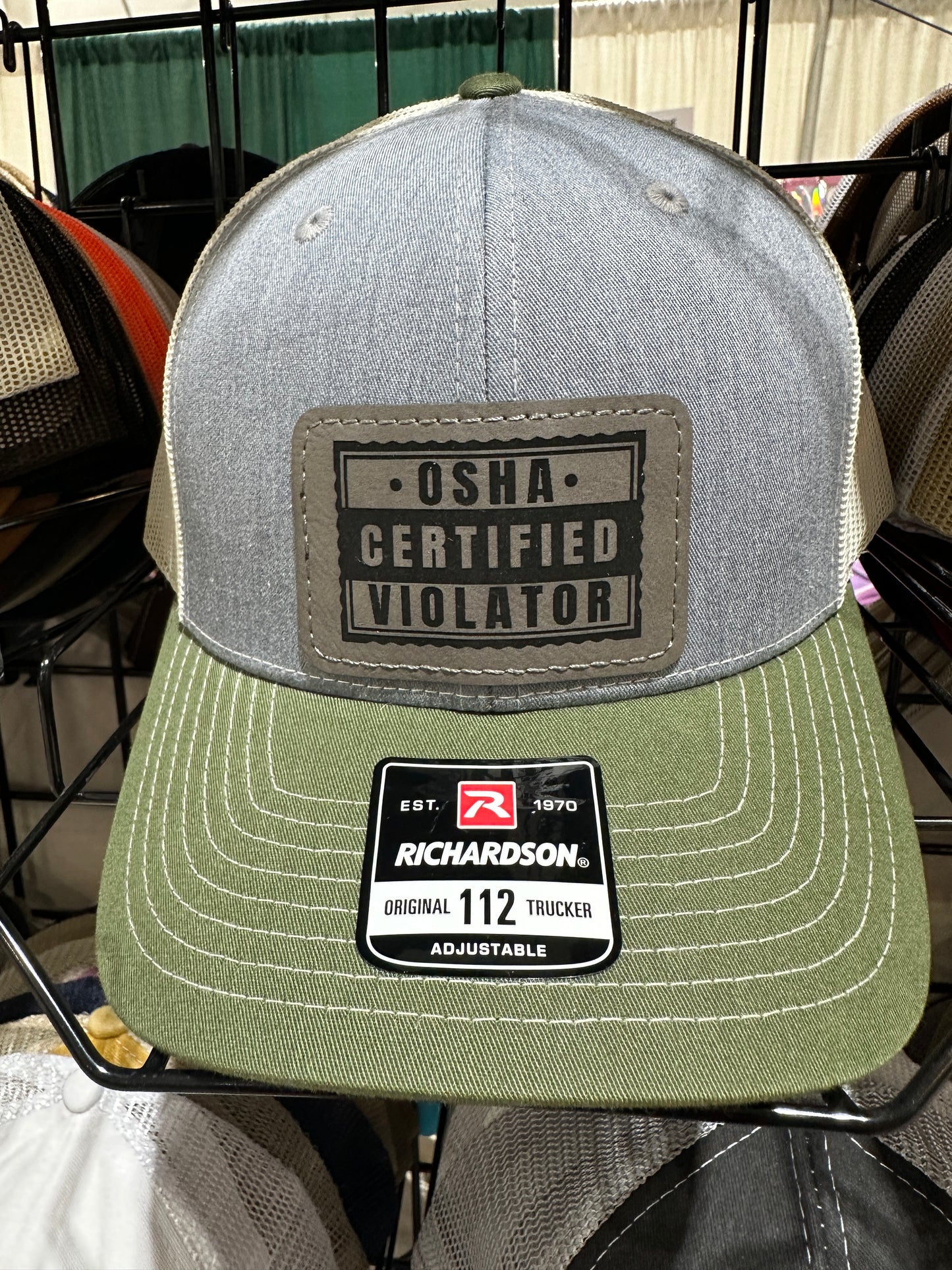 Certified Osha Violator Men's Richardson 112 Trucker Hat