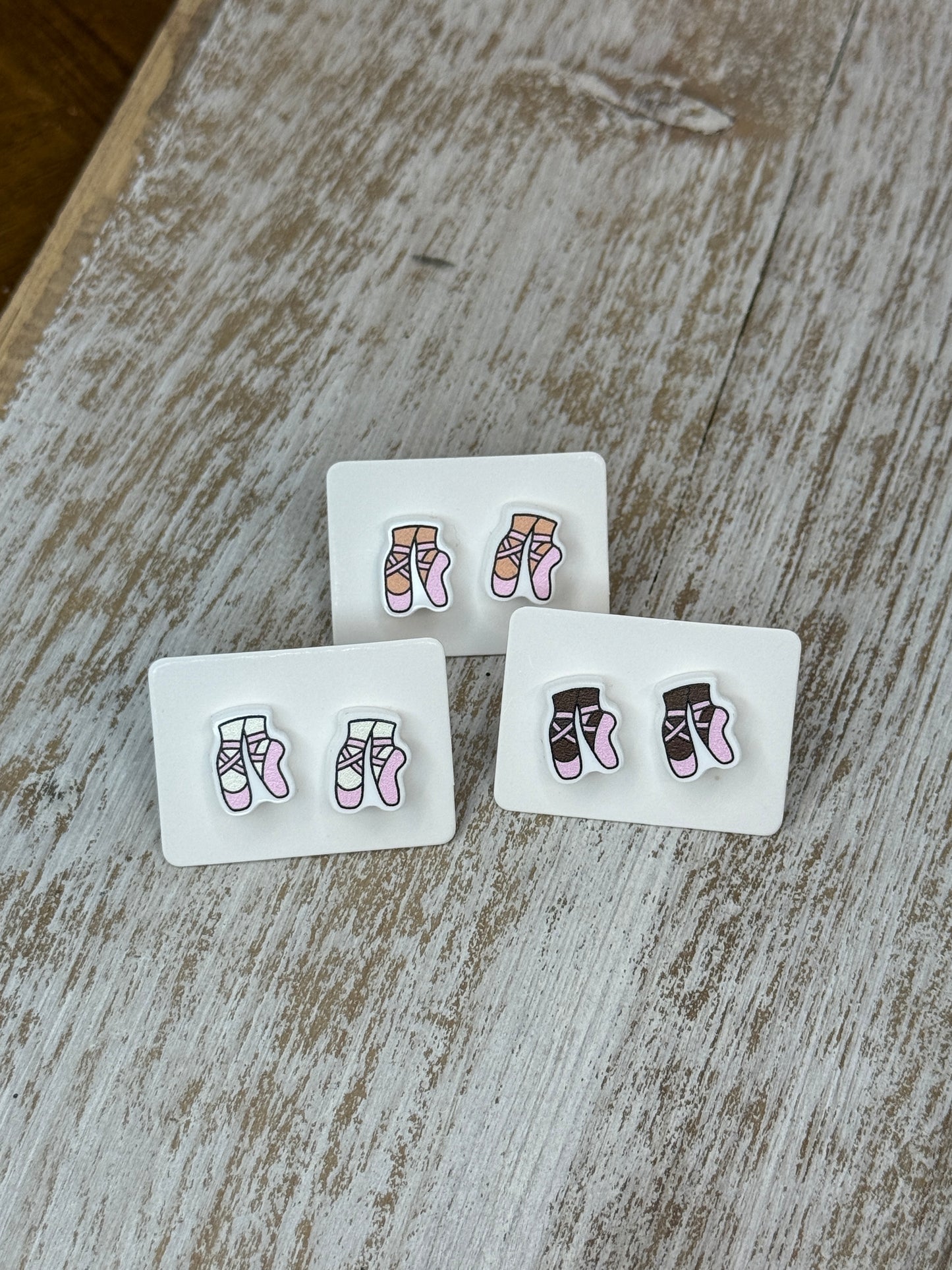 UV Printed Dancer's Dream Acrylic Stud Earrings
