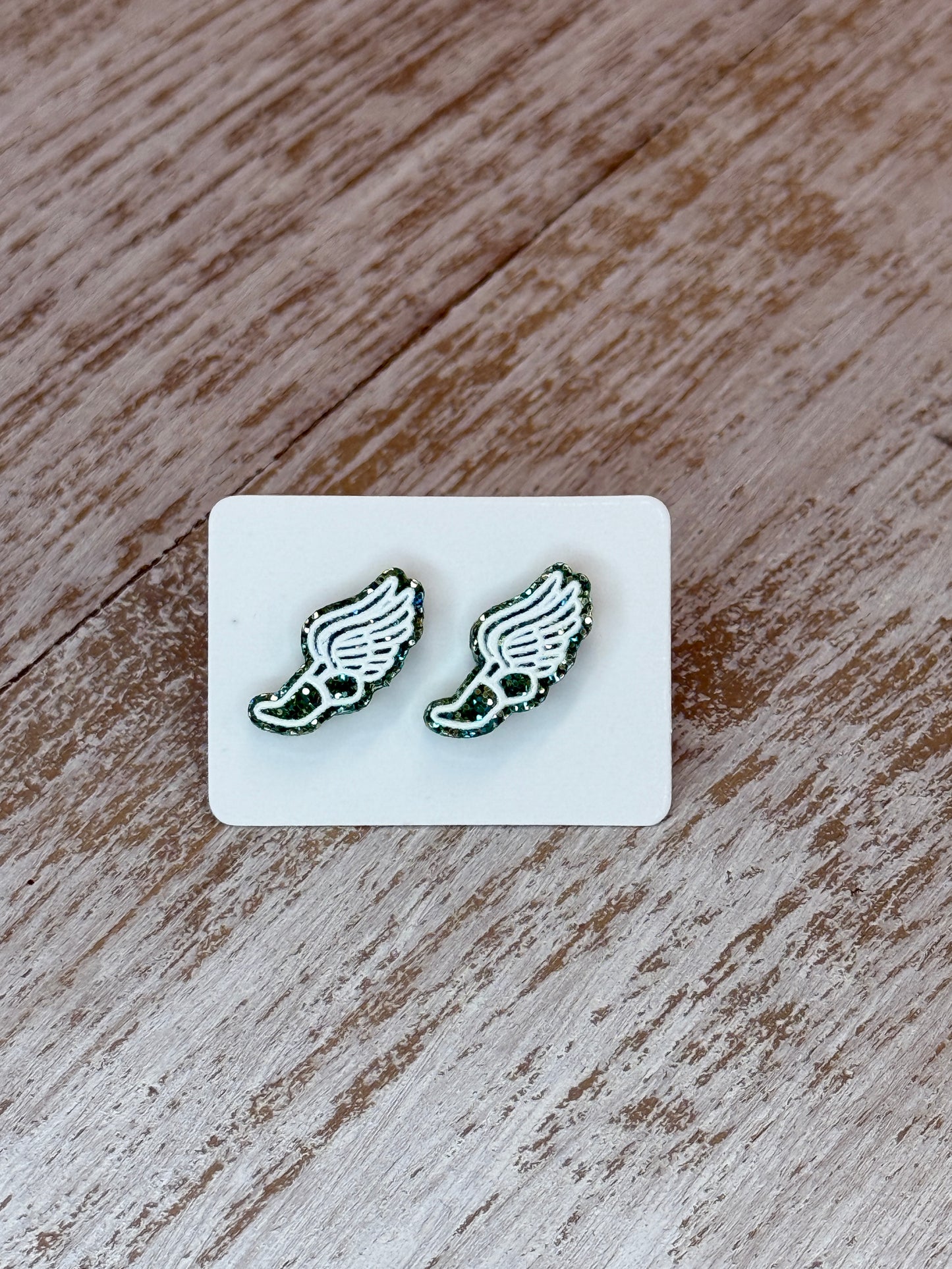 UV Printed Track Star Minis Stud Earrings