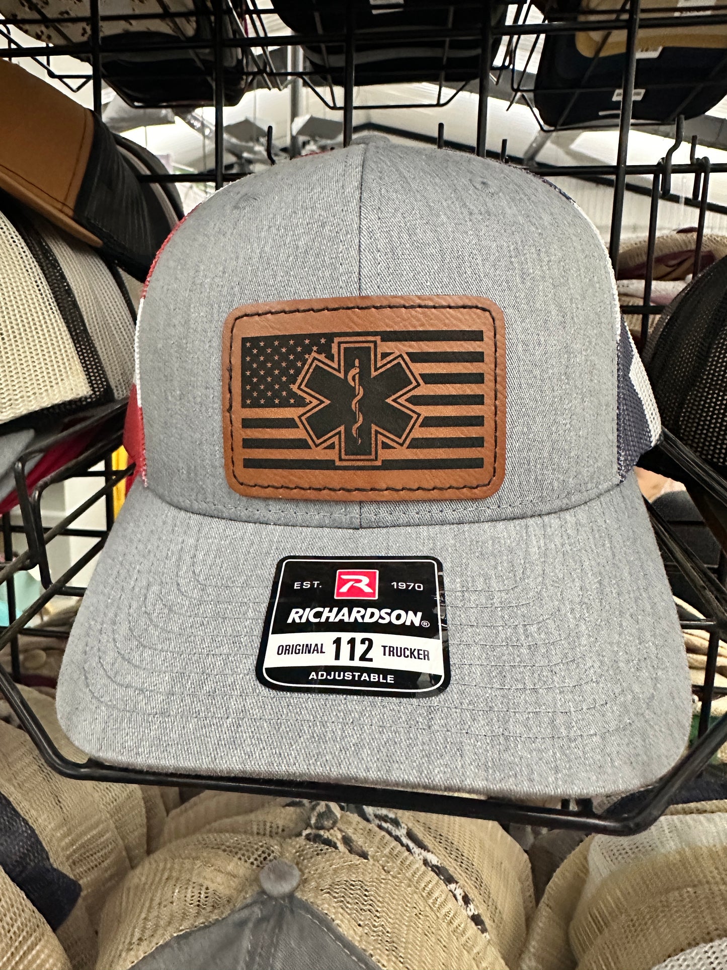 American Flag Paramedic Men's Richardson 112 Trucker Hat