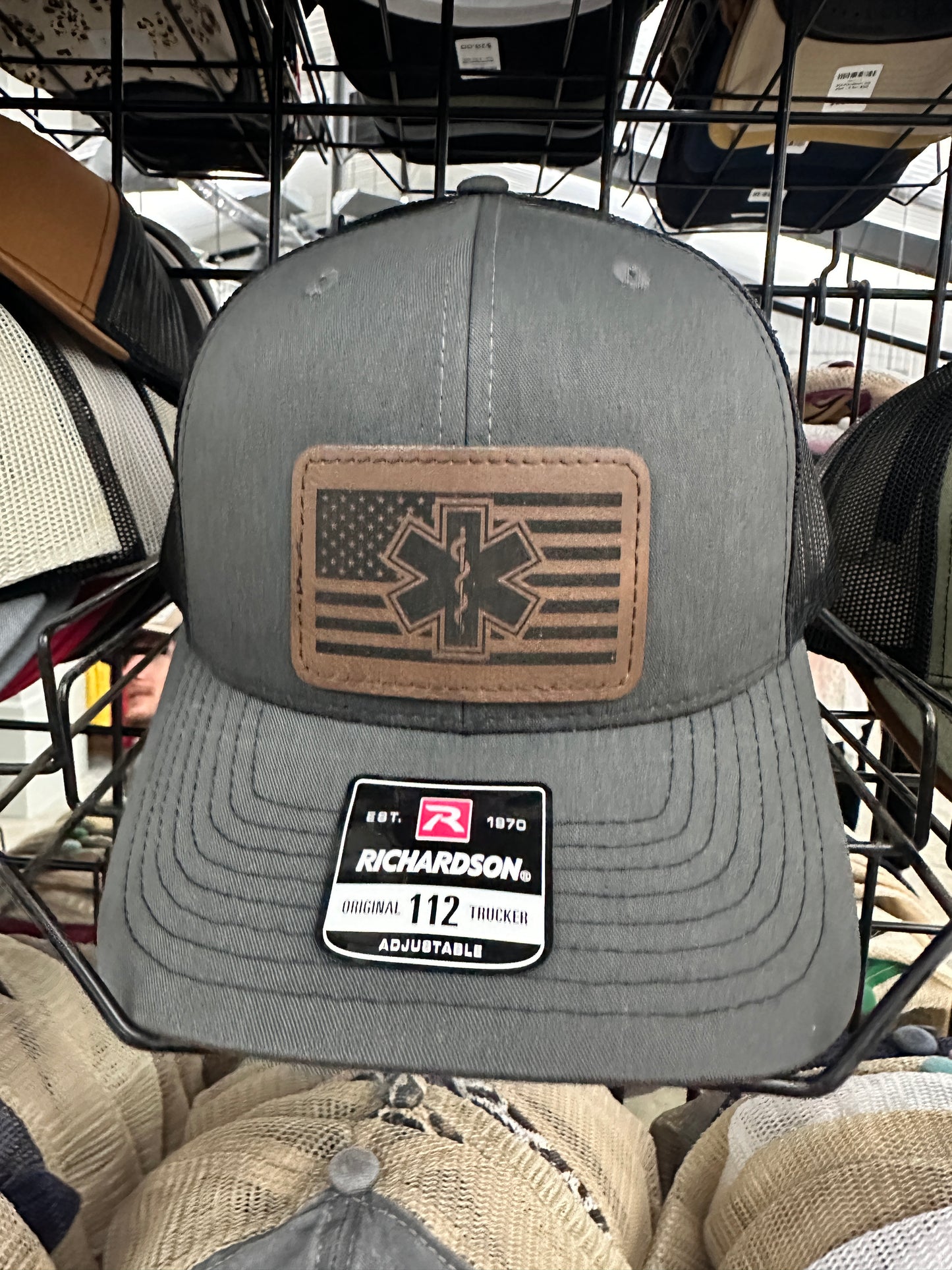 American Flag Paramedic Men's Richardson 112 Trucker Hat