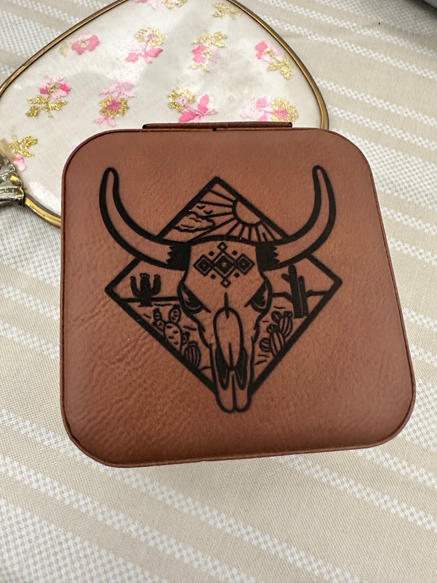 Geometric Desert View Jewelry Box