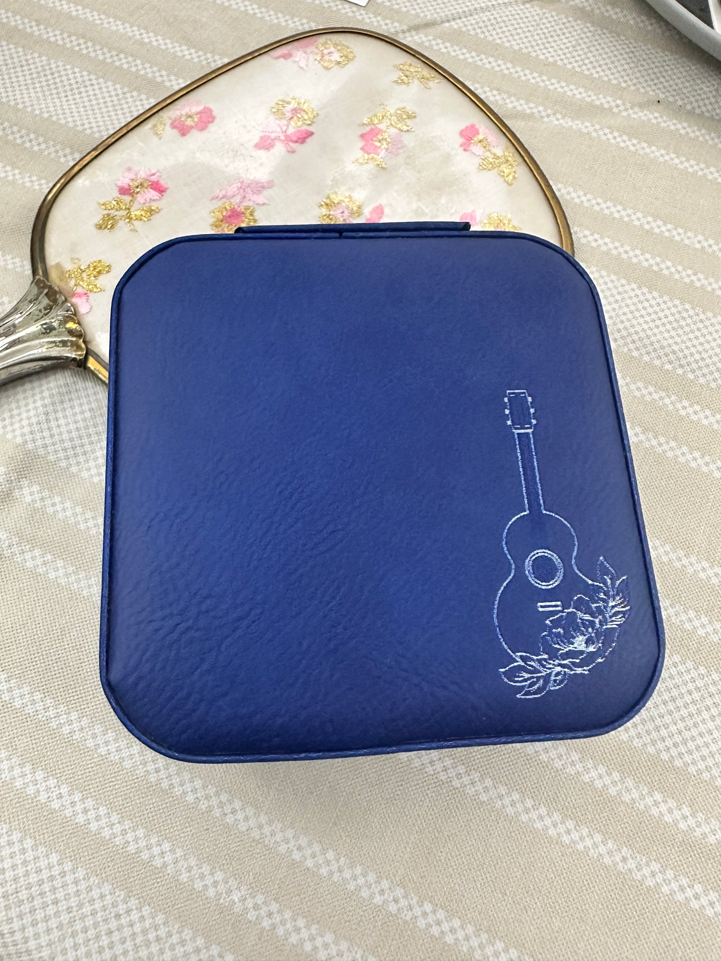 Floral Guitar Jewelry Box