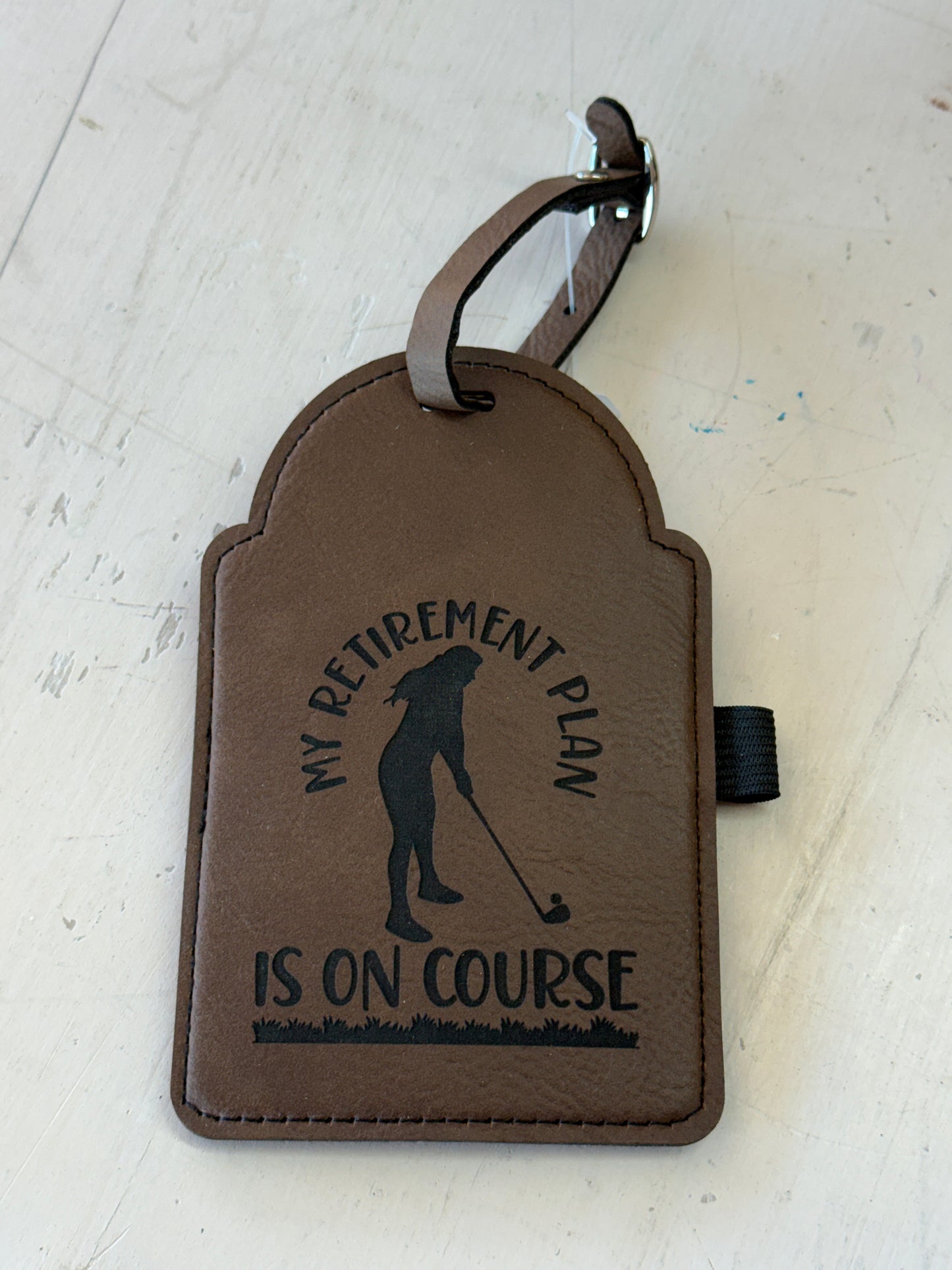 Retirement Plan Golf Bag Tag
