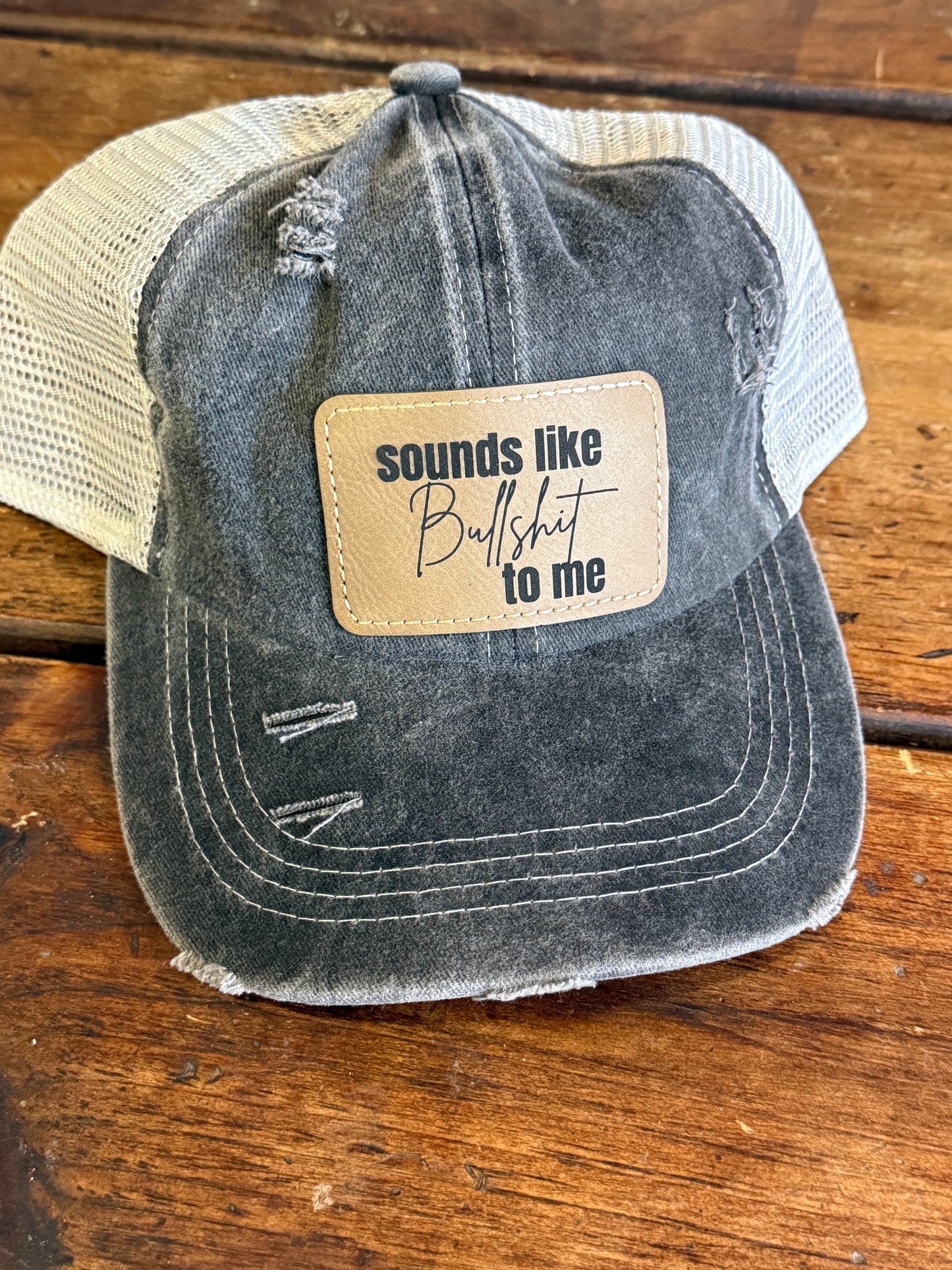 Sounds Like BS Ponytail Hat