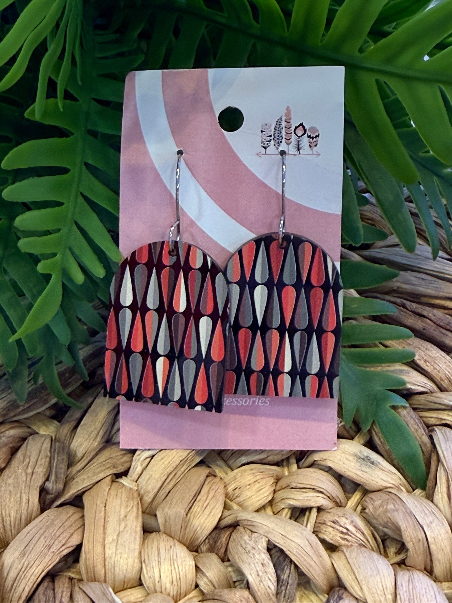 UV Printed Midnight Mod Dangle Earrings