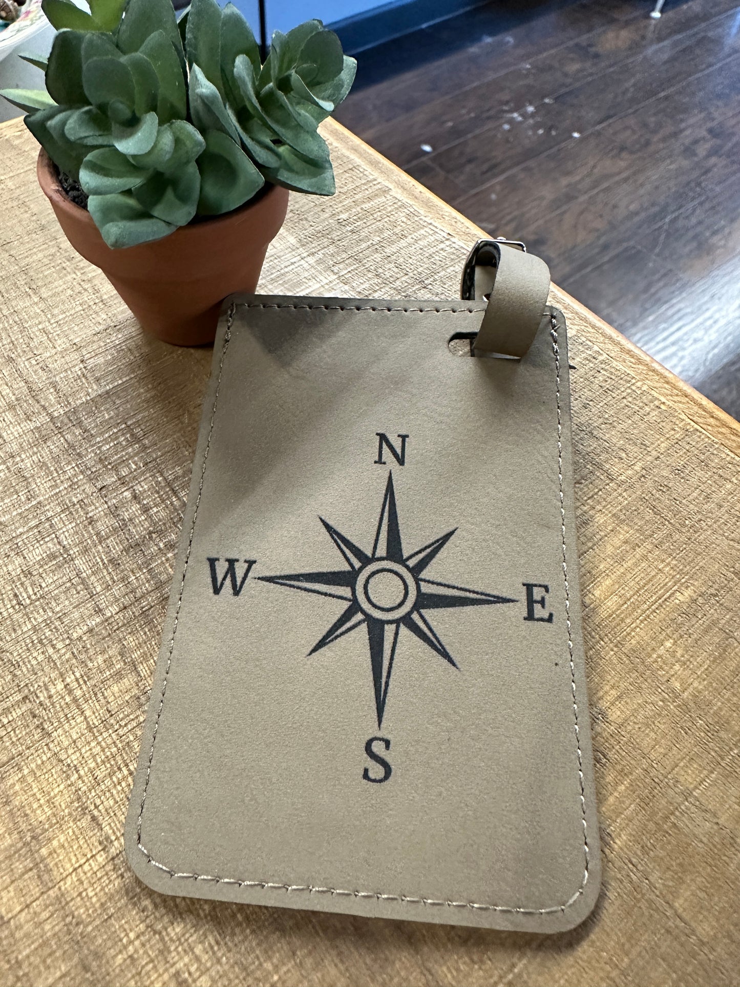 Compass Luggage Tag