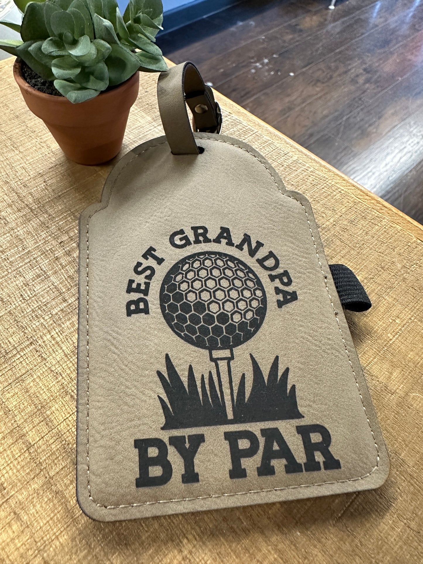 Best Grandpa By Par Golf Bag Tag