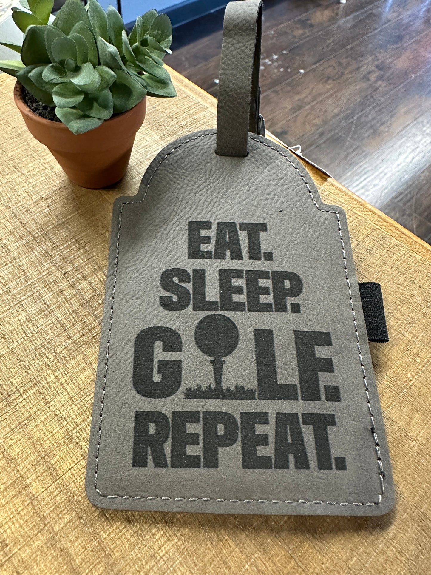 Eat Sleep Golf Bag Tag