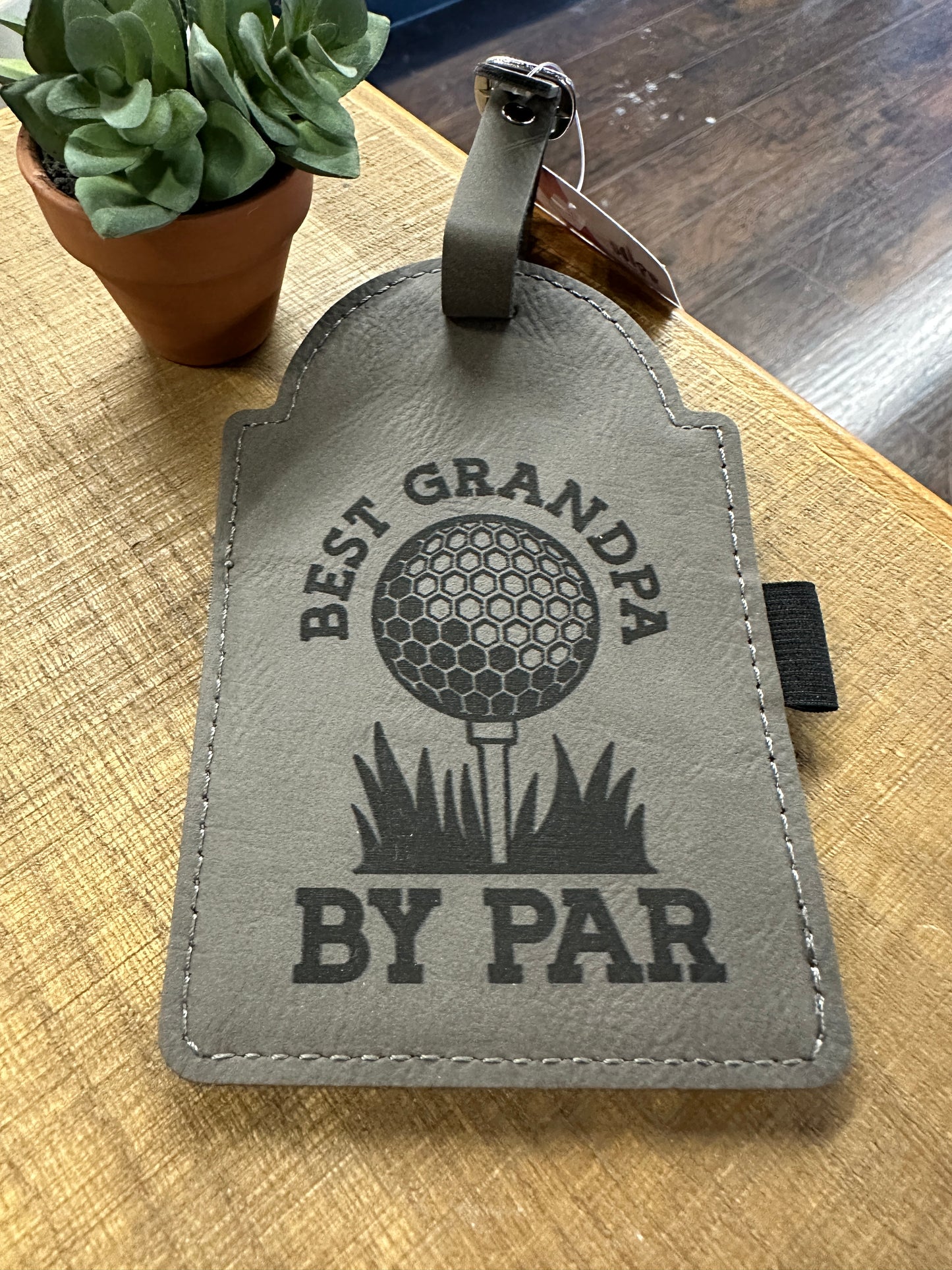 Best Grandpa By Par Golf Bag Tag