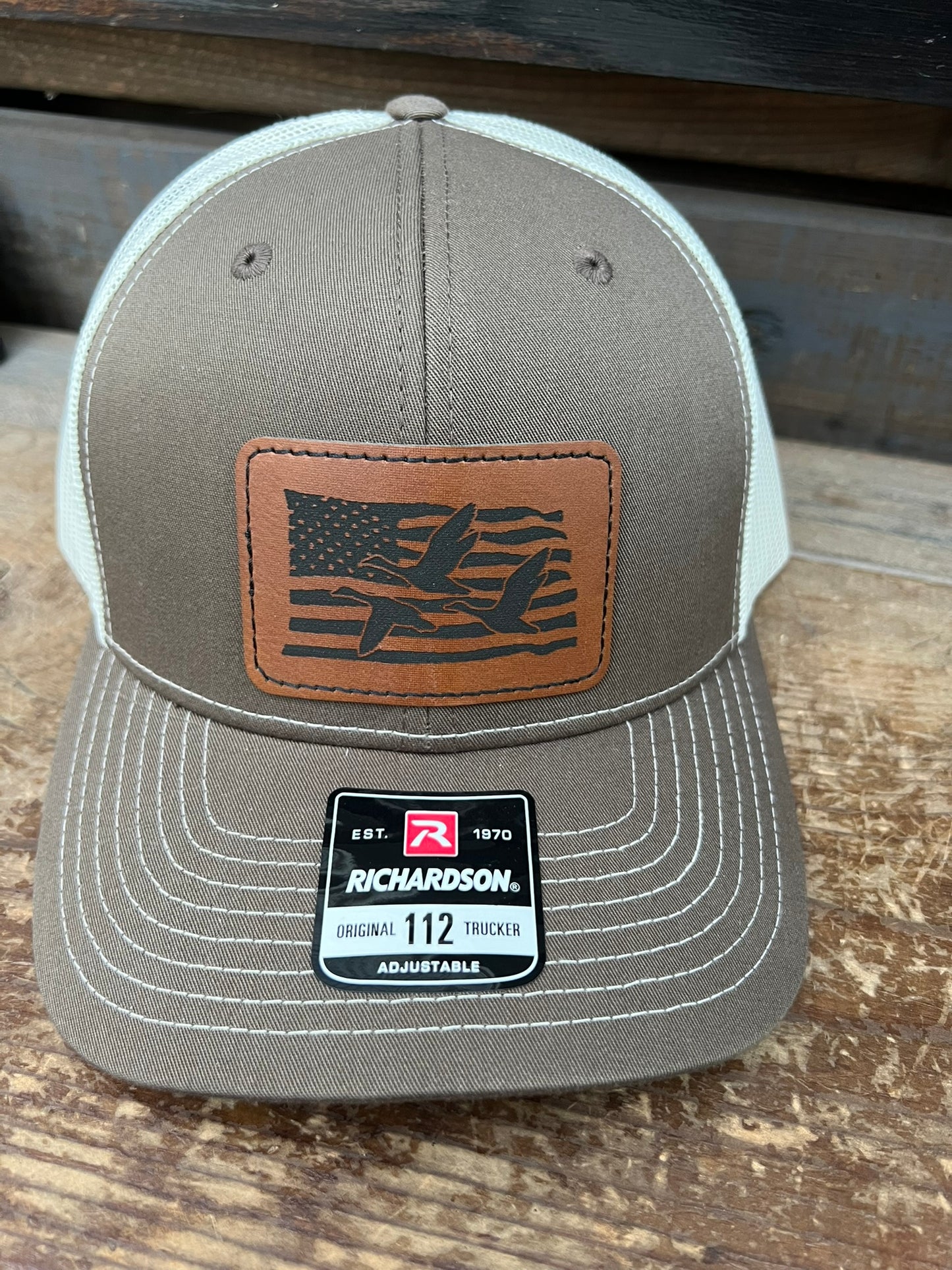 American Flag Geese Men's Richardson 112 Trucker Hat