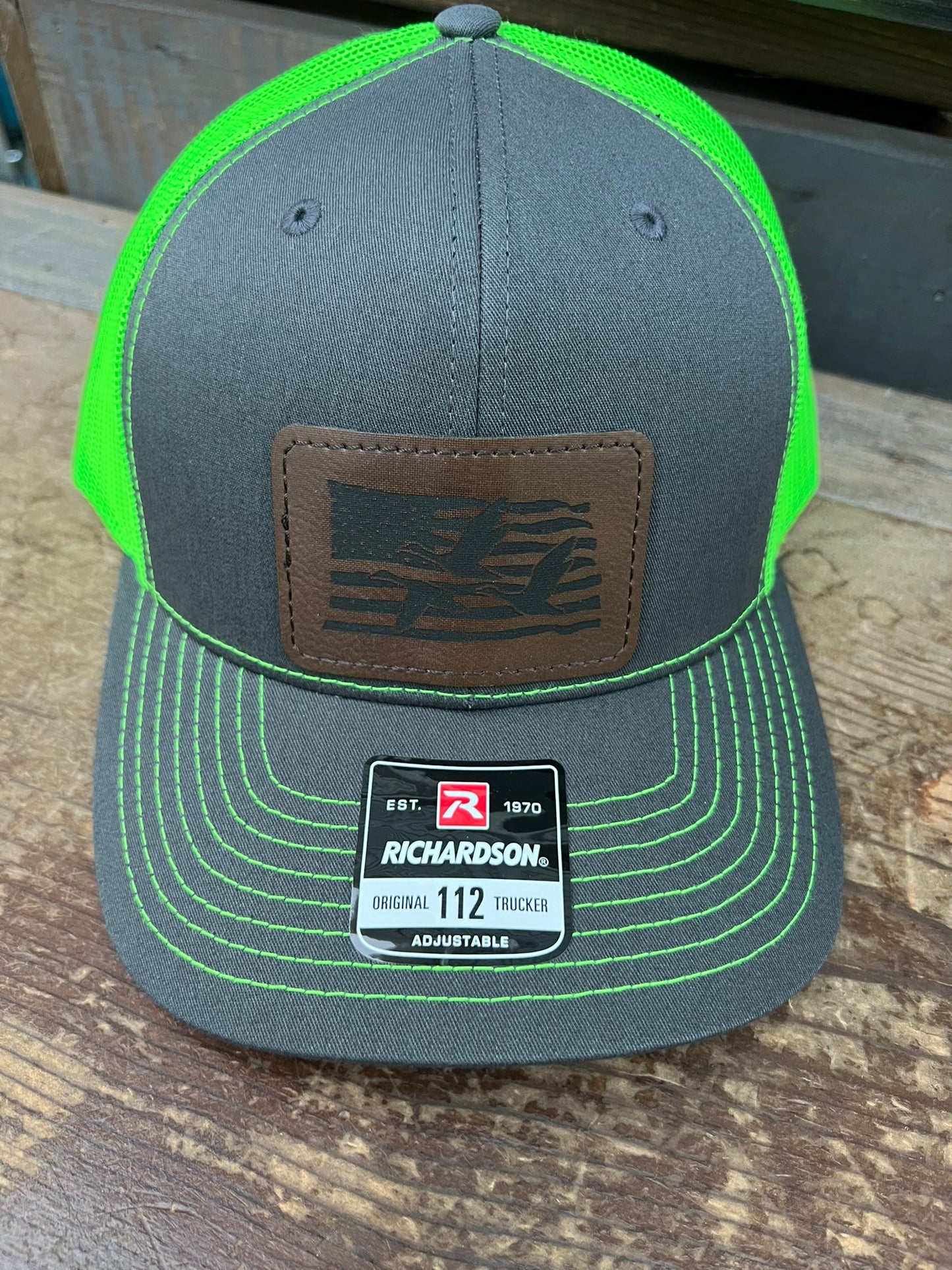 American Flag Geese Men's Richardson 112 Trucker Hat