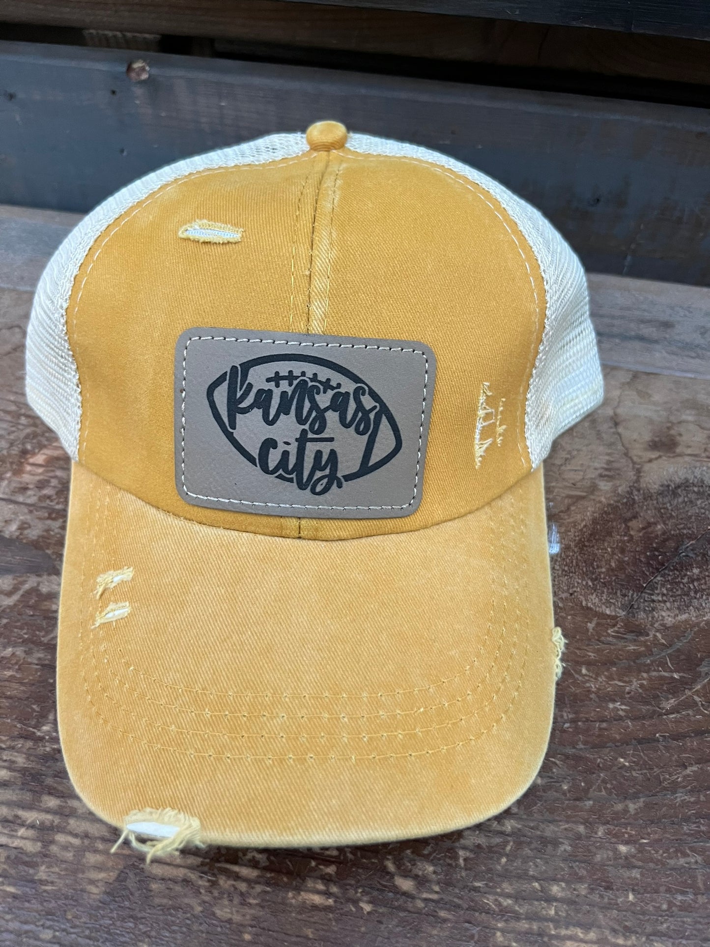 Kansas City Football Criss Cross Hat