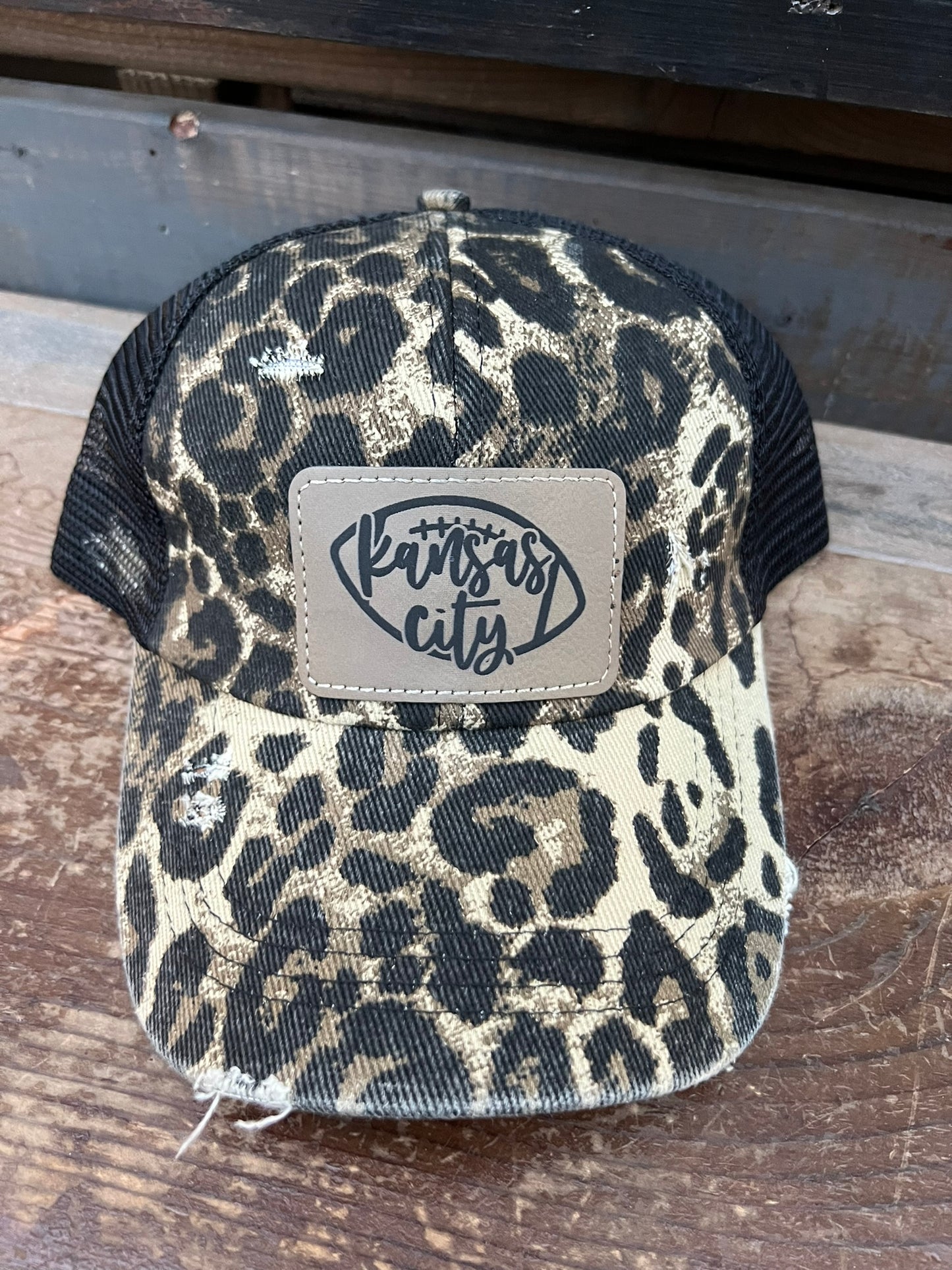Kansas City Football Criss Cross Hat