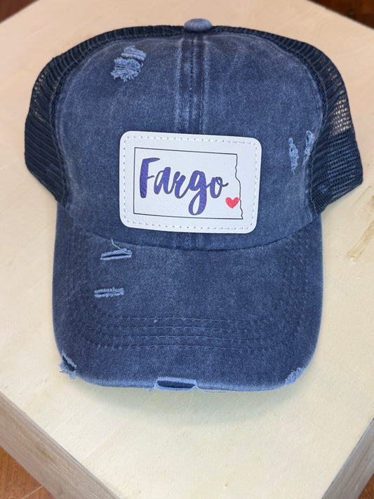 UV Printed Personalized City and State Women's Criss Cross Hat