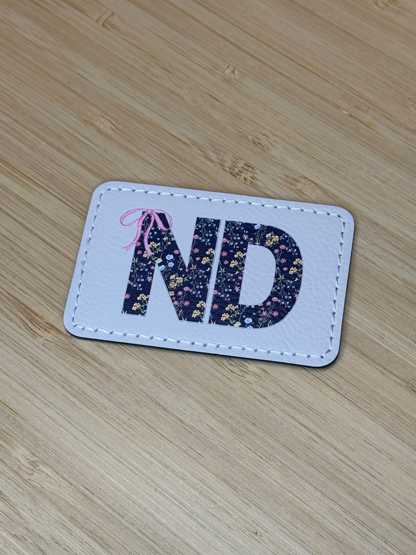 UV Printed State Abbreviations Leatherette Patches