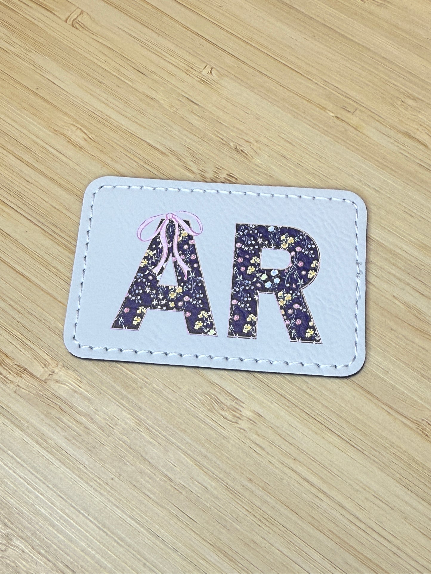 UV Printed State Abbreviations Leatherette Patches