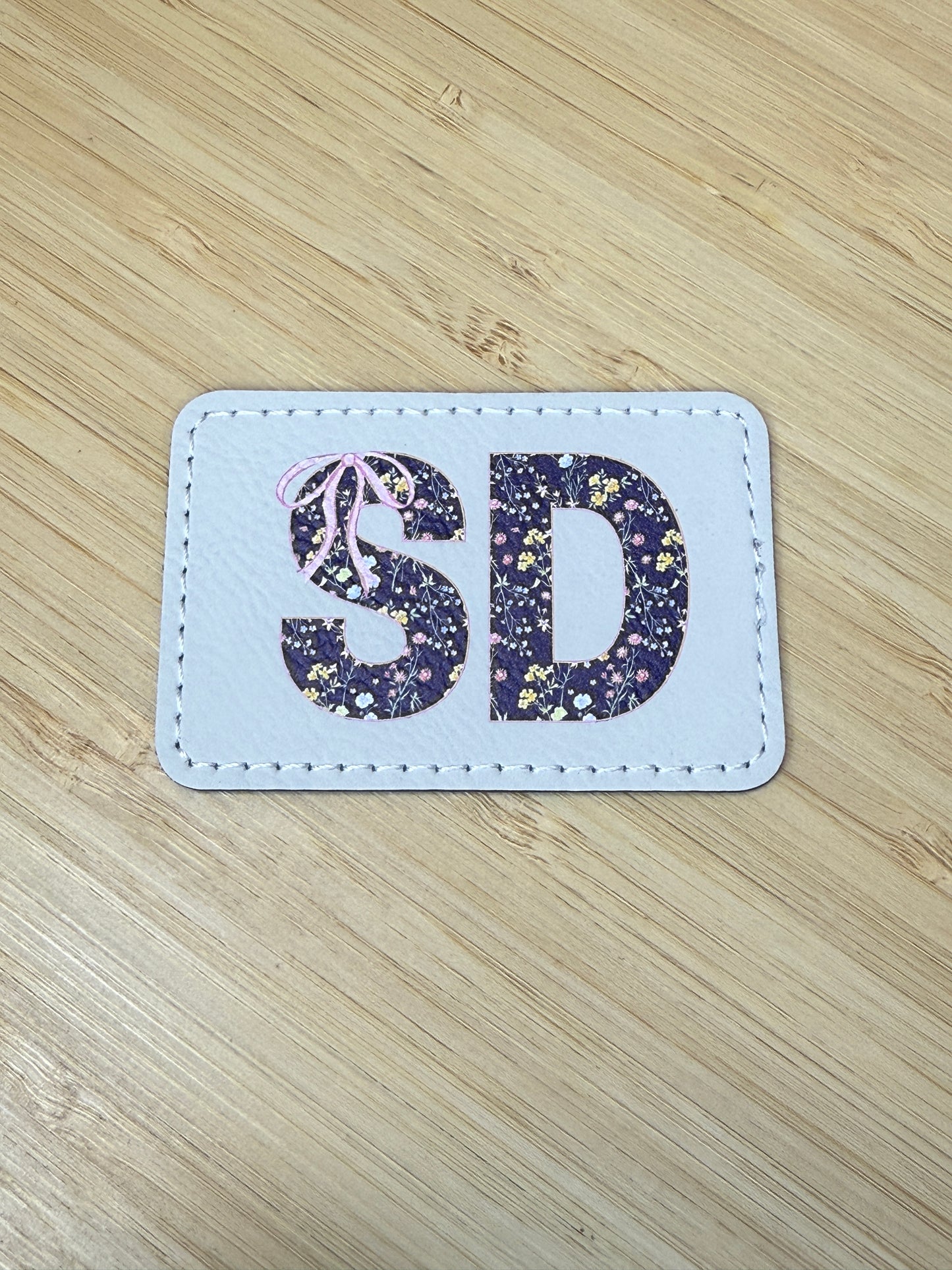 UV Printed State Abbreviations Leatherette Patches