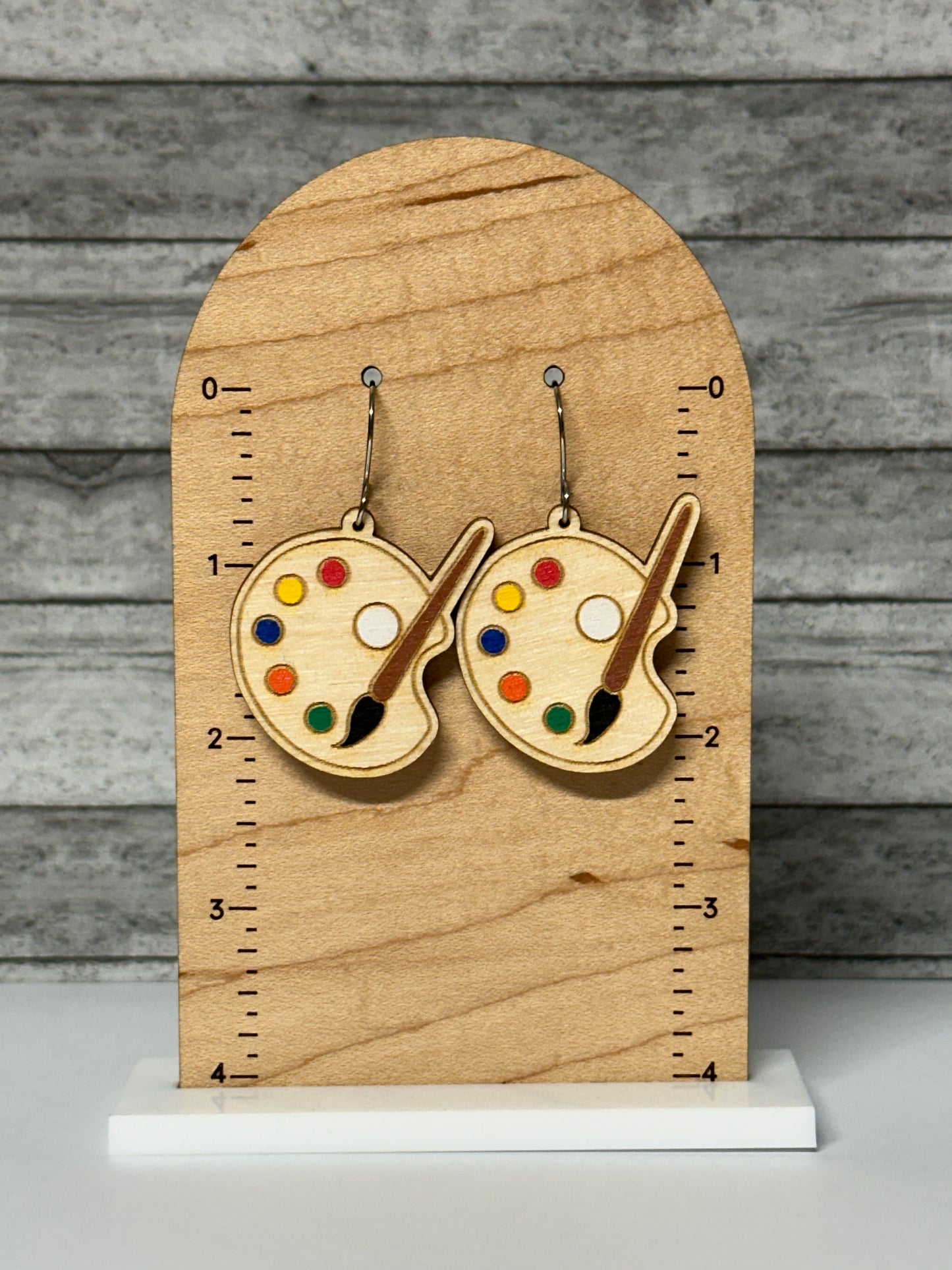Painter's Palette Dangle Earrings
