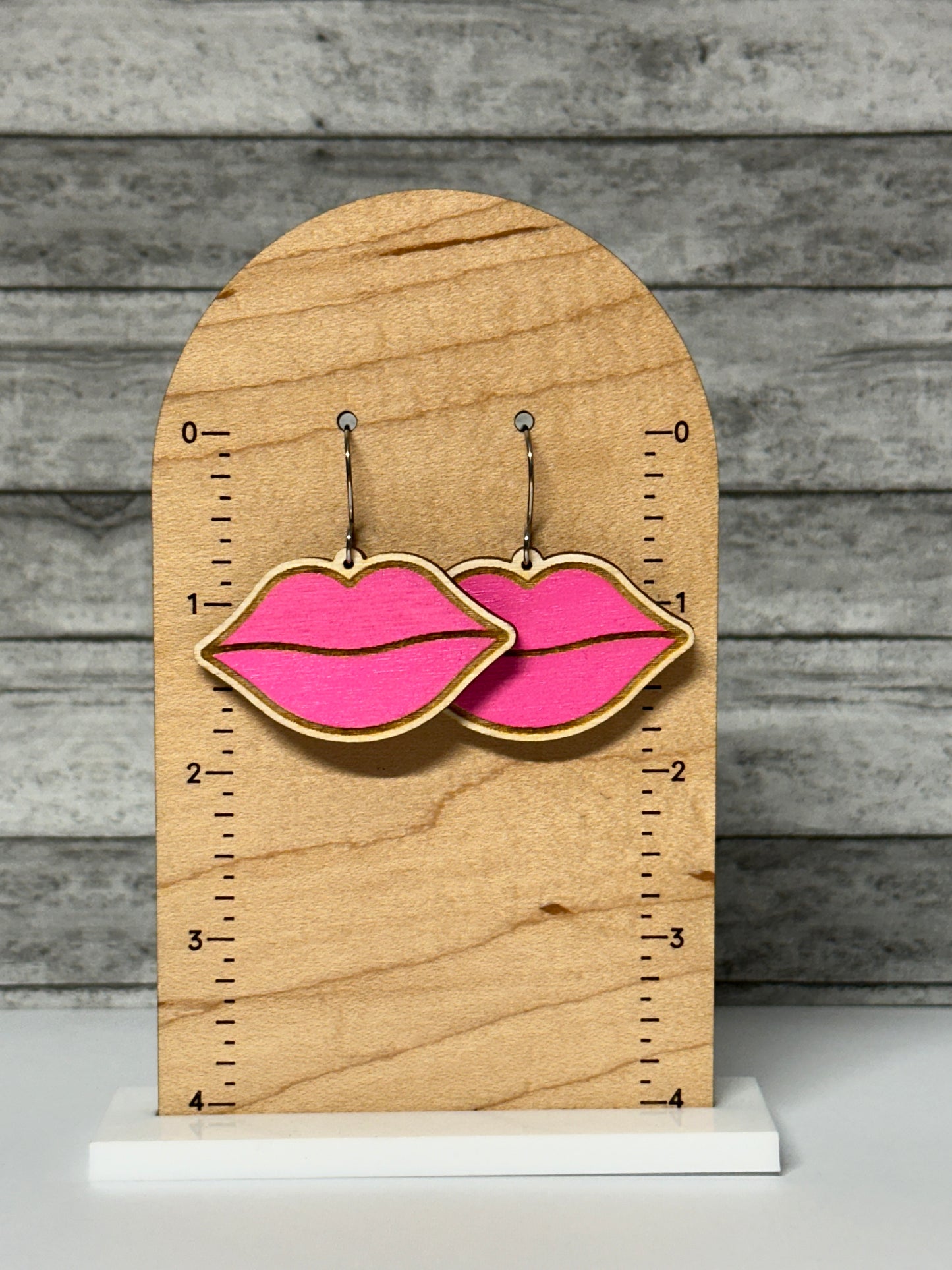 Lips are Sealed Dangle Earrings