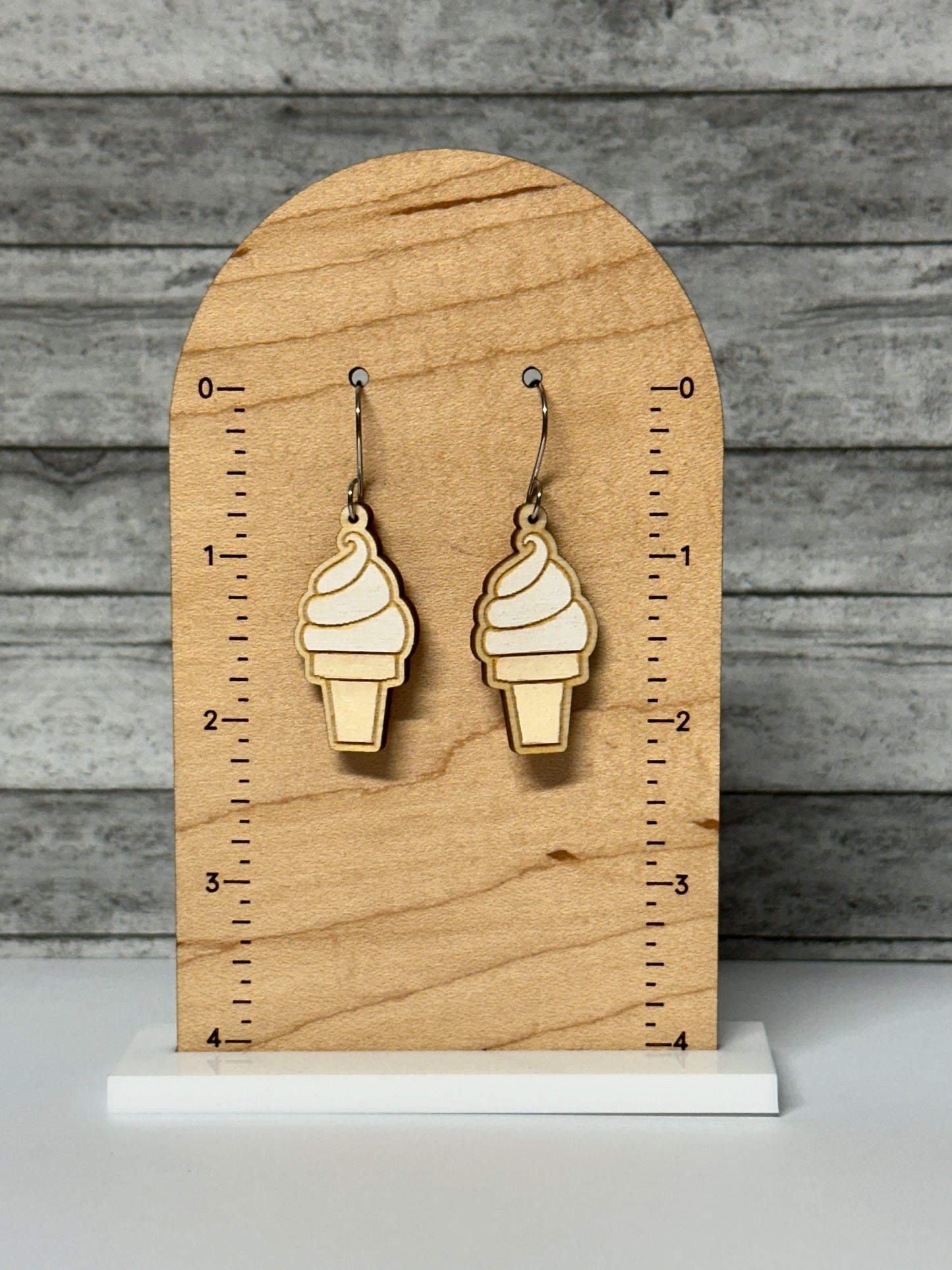 Ice Cream Cone Dangle Earrings