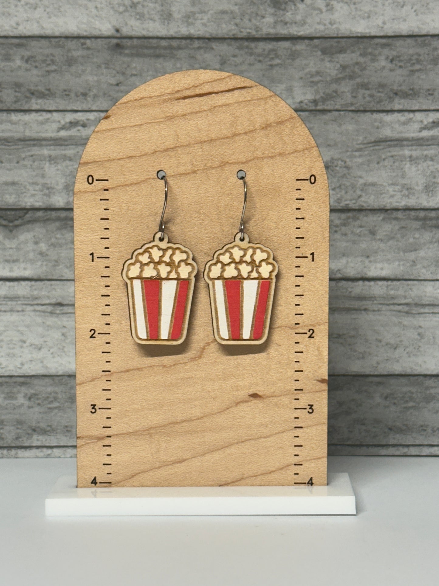 Netflix N' Chill Popcorn Earrings