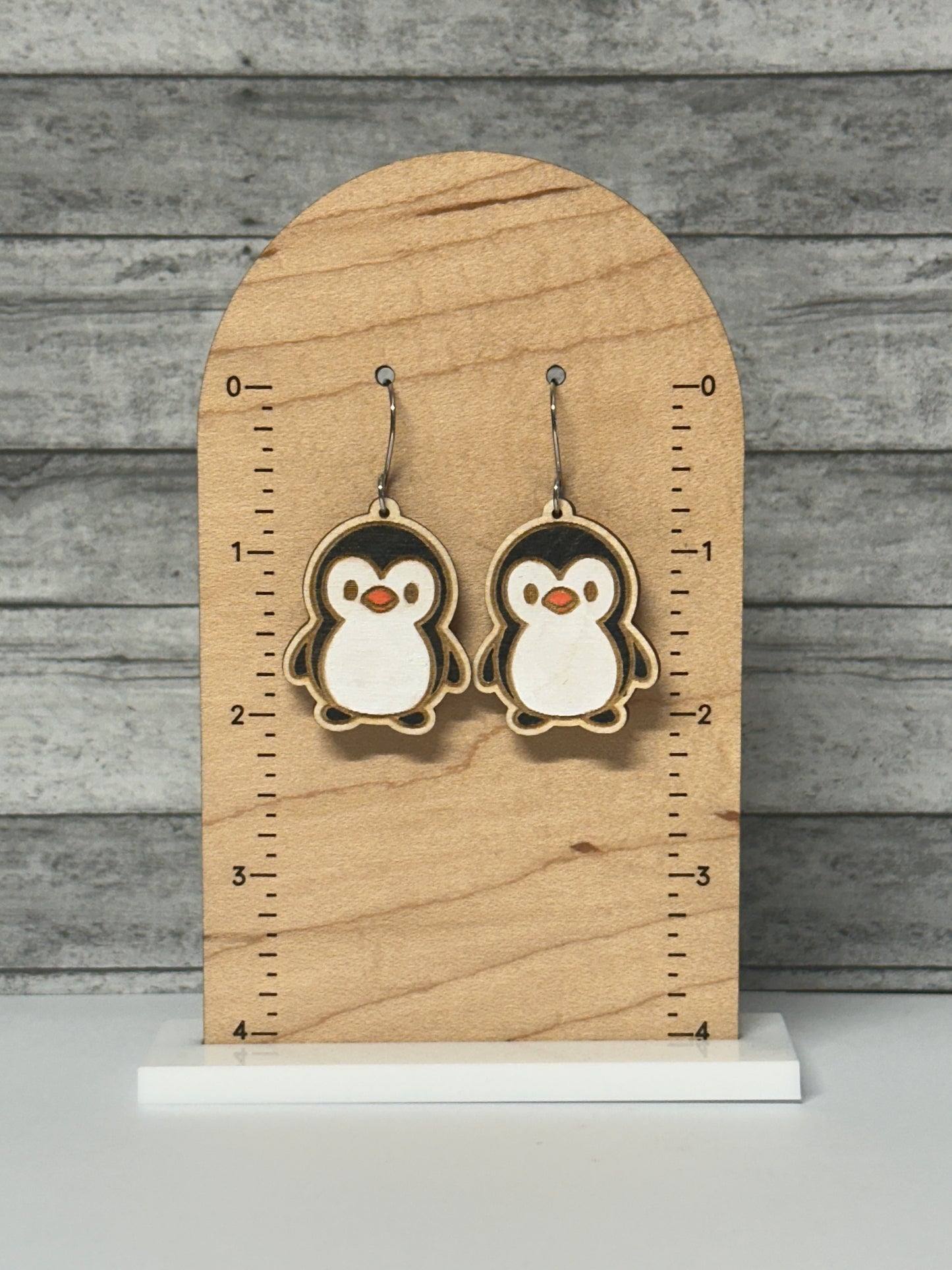 Penguin Dangle Earrings