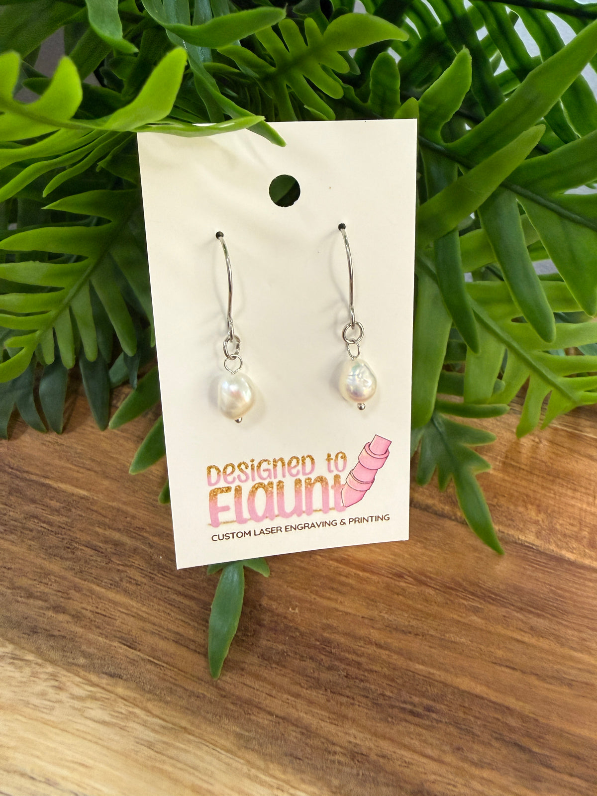 Freshwater Pearl Charm Earrings