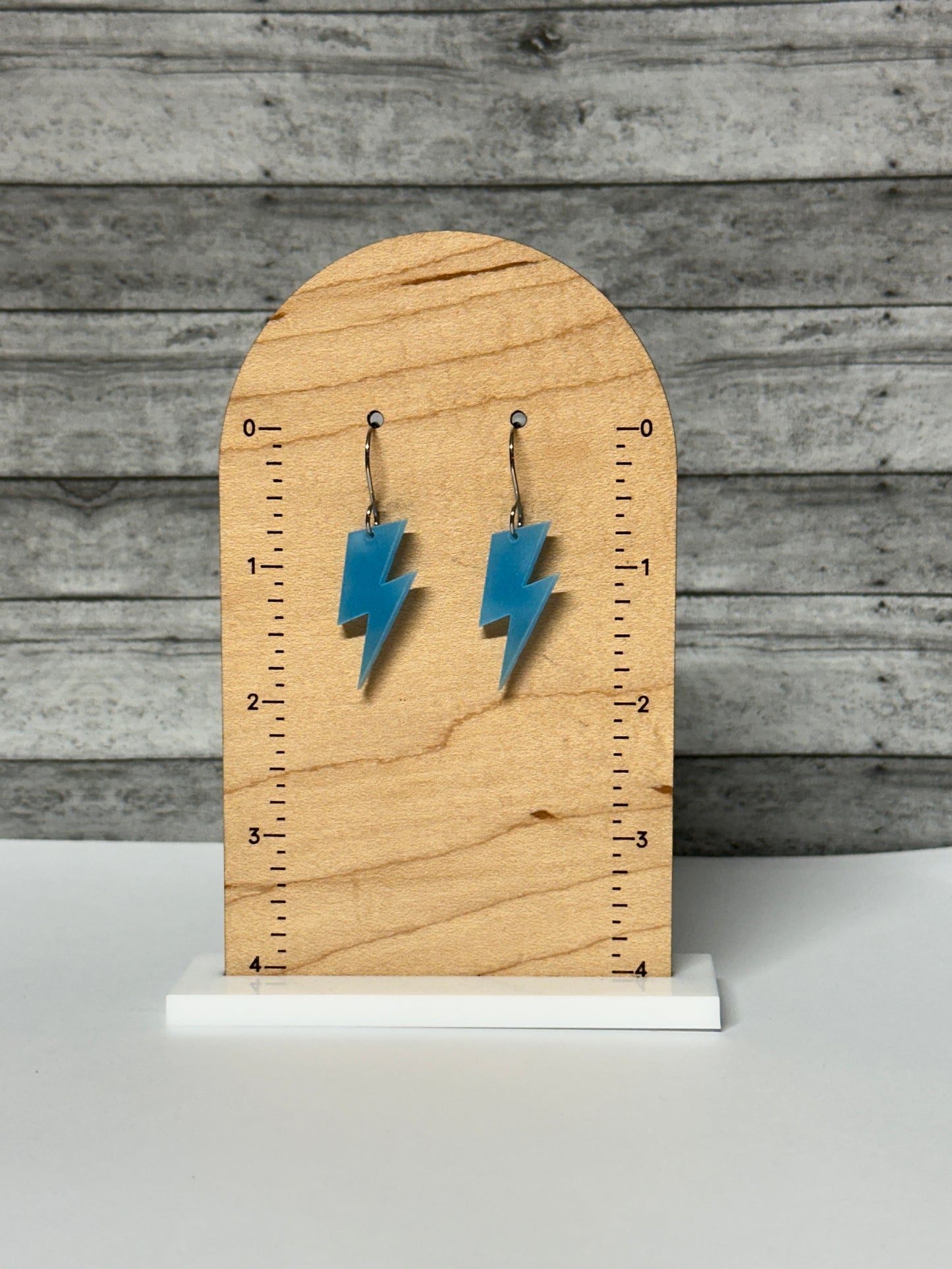 Glow in the Dark Lightning Bolt Dangle Earrings
