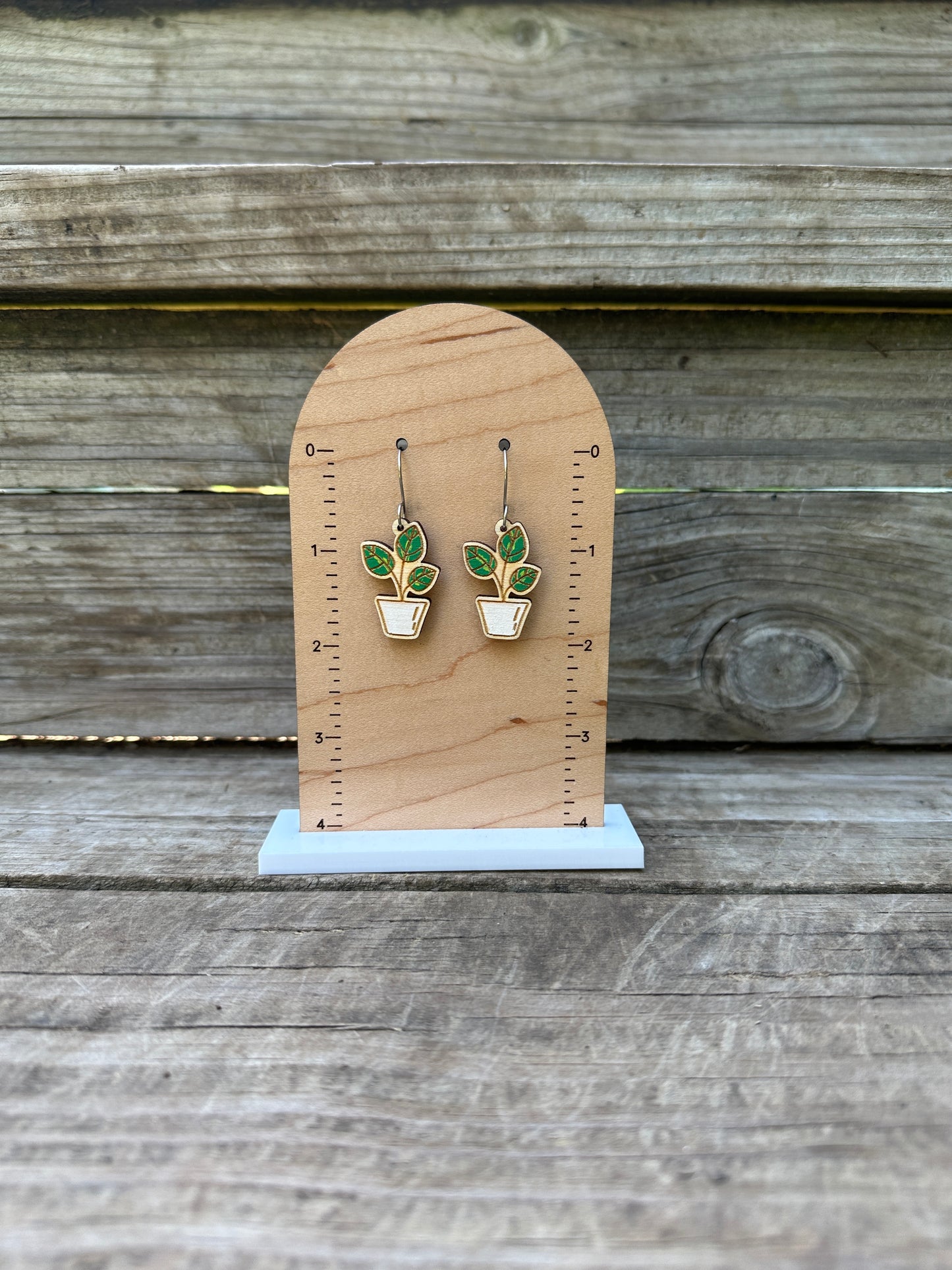 House Plant Dangle Earrings