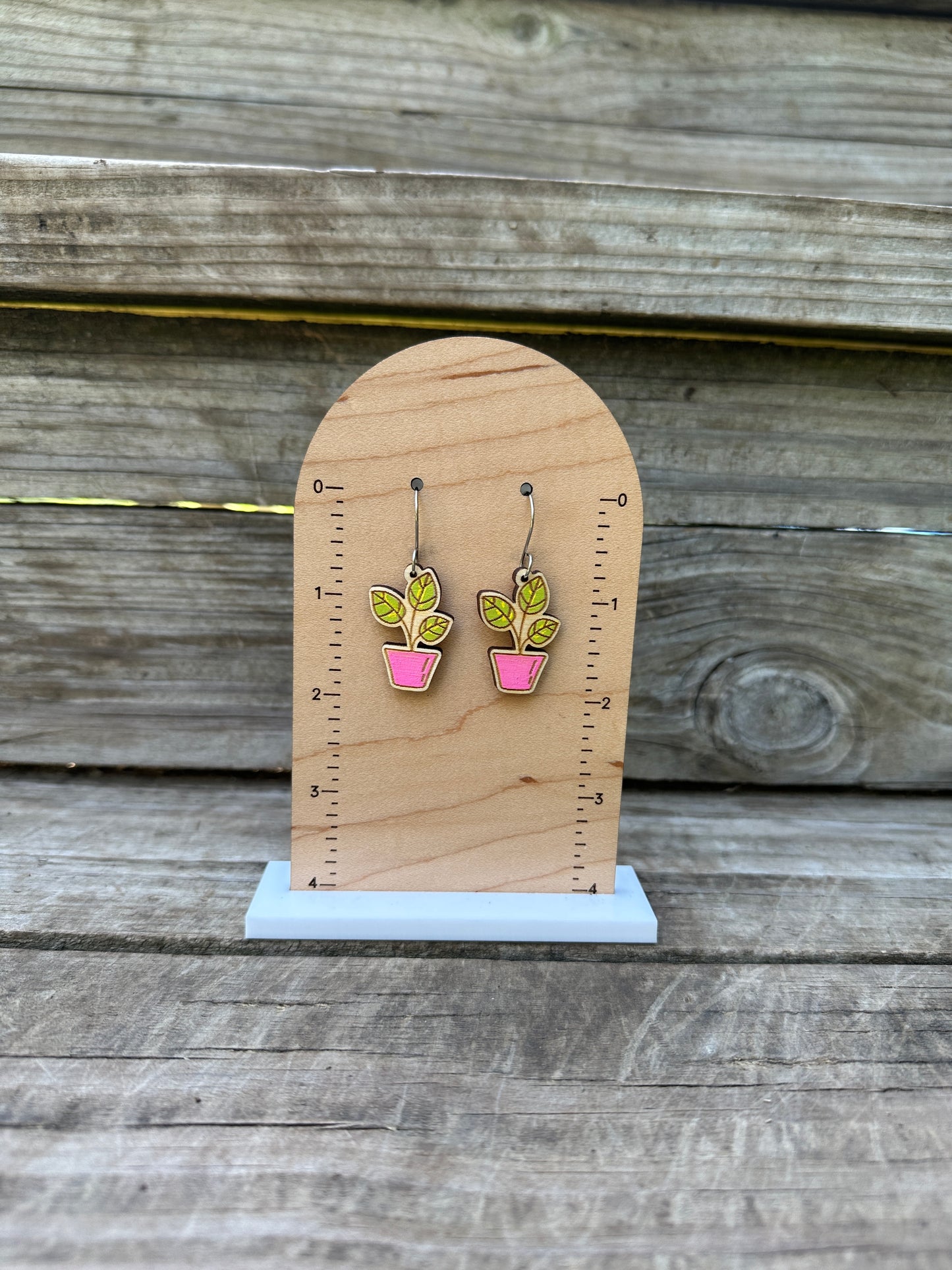 House Plant Dangle Earrings