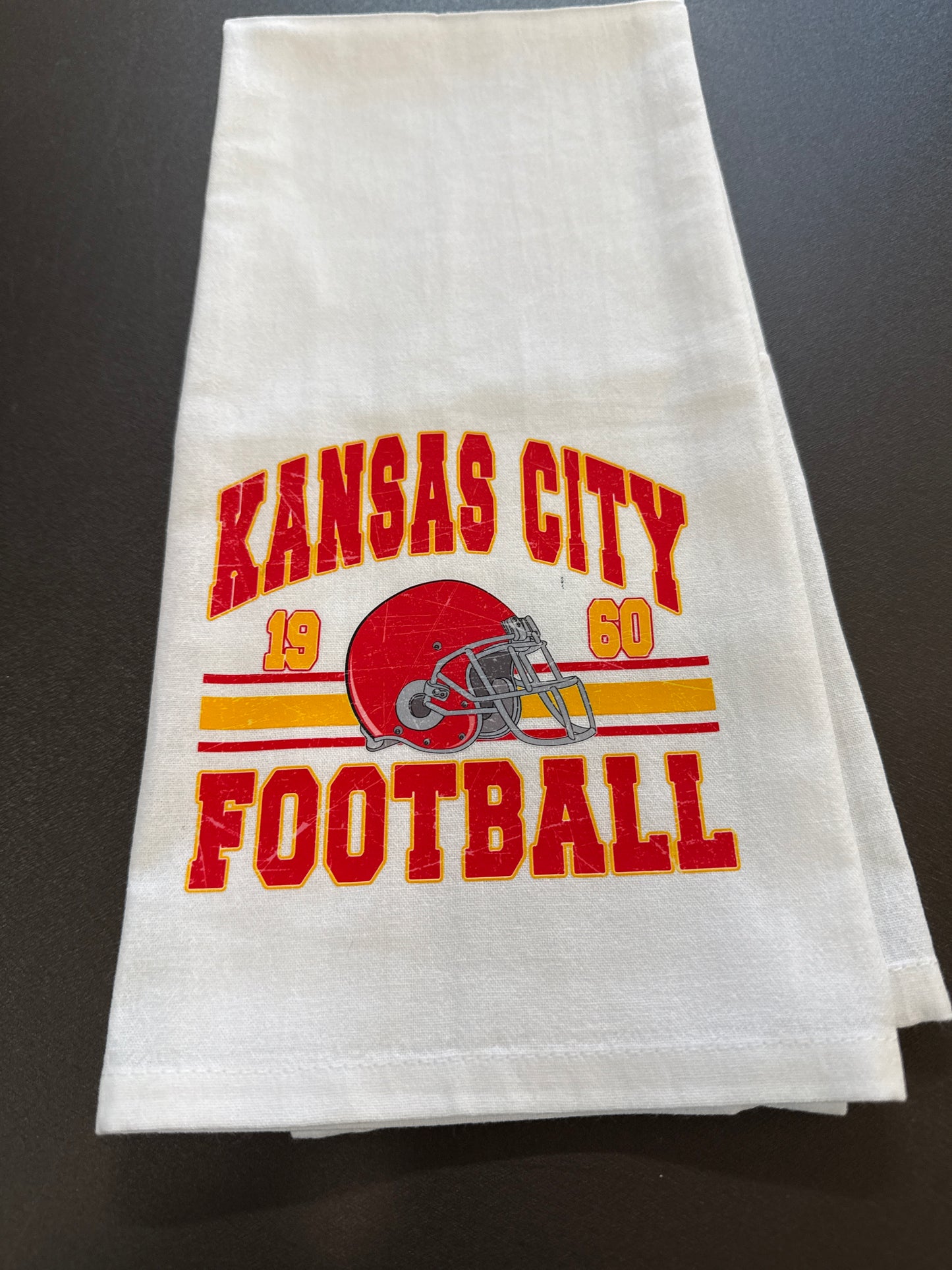Kansas City Vintage Tea Towel / KC Football Gifts