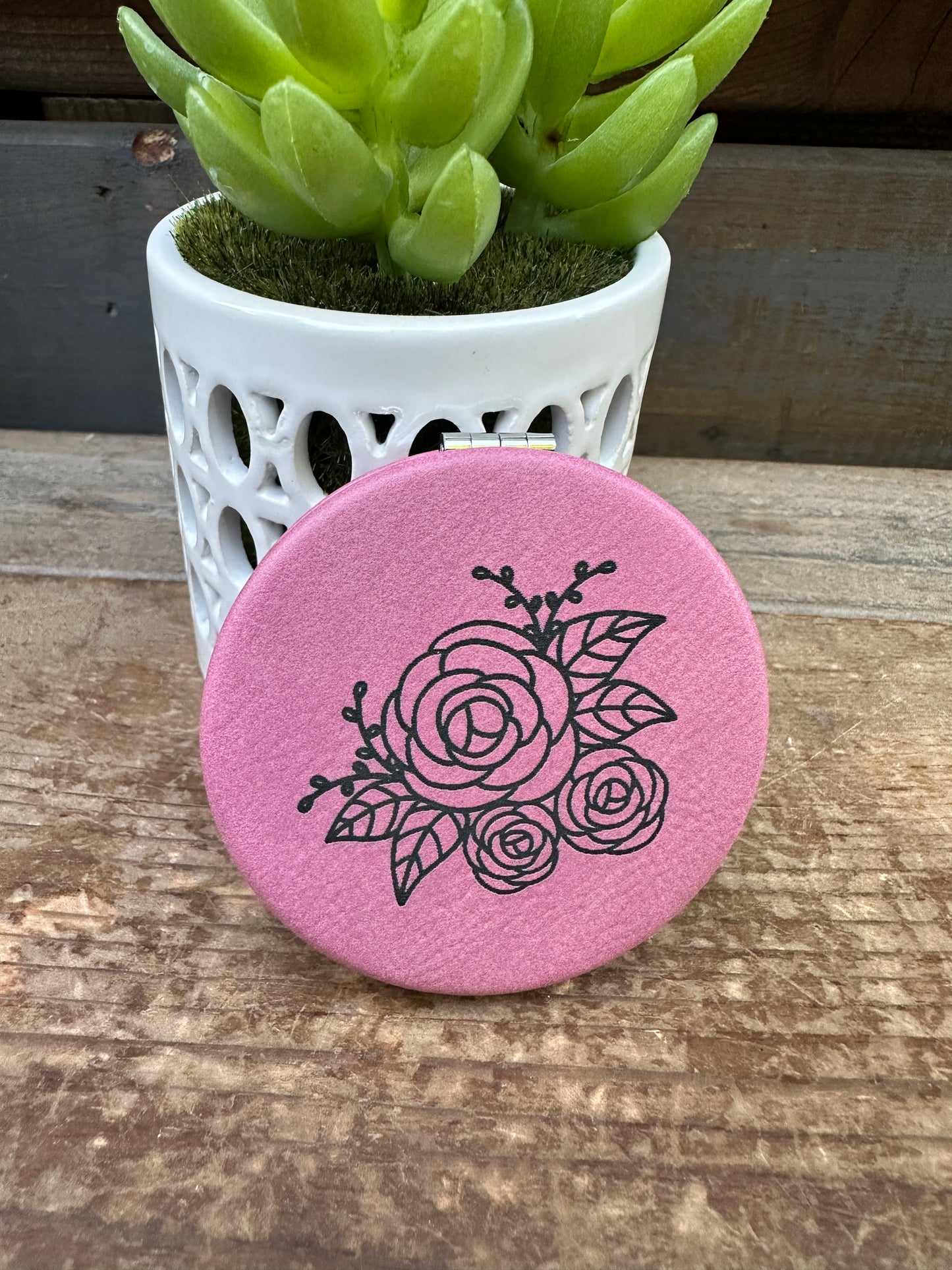 Roses Compact Mirror