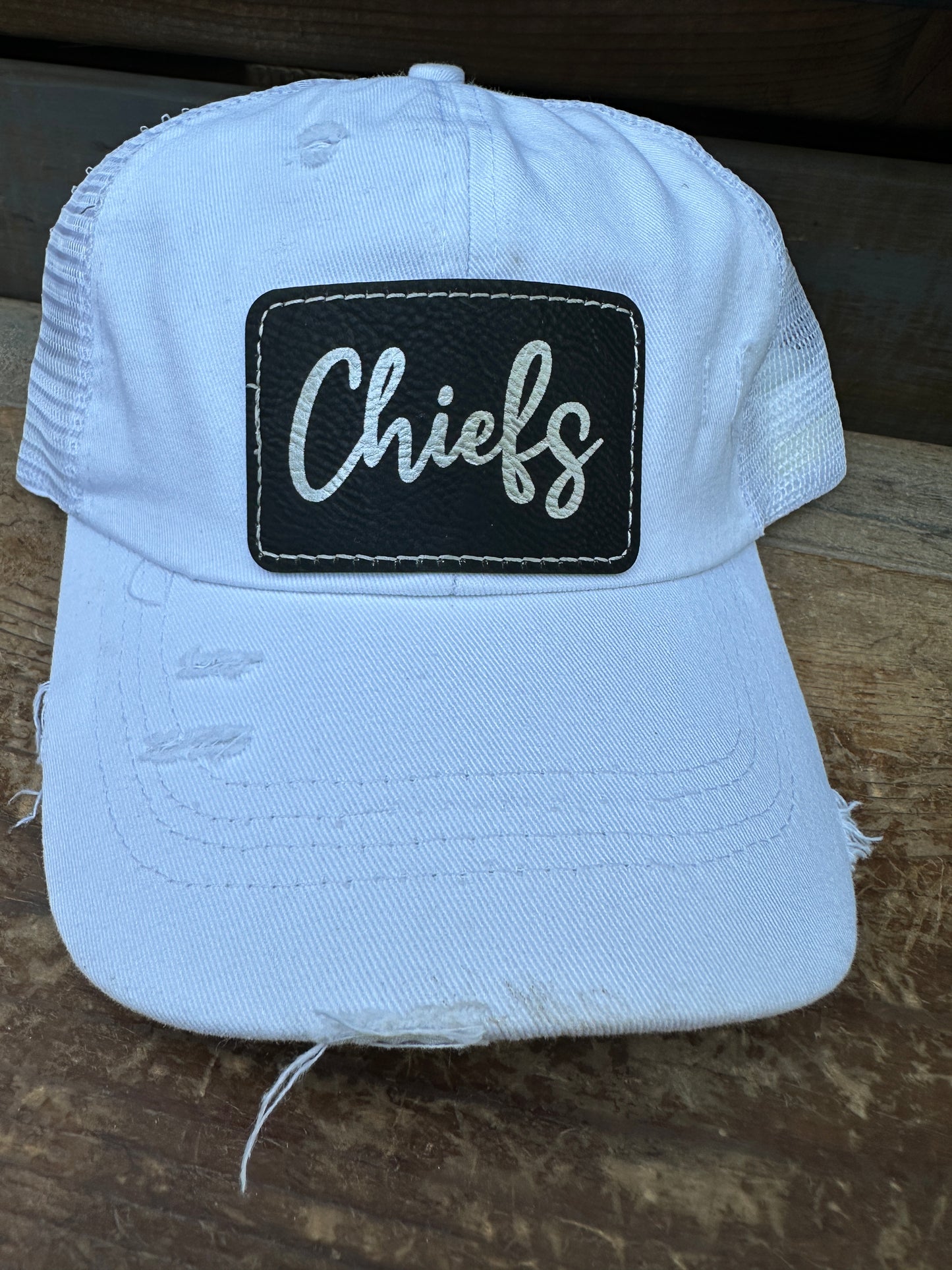 Chiefs Cursive Criss Cross Hat