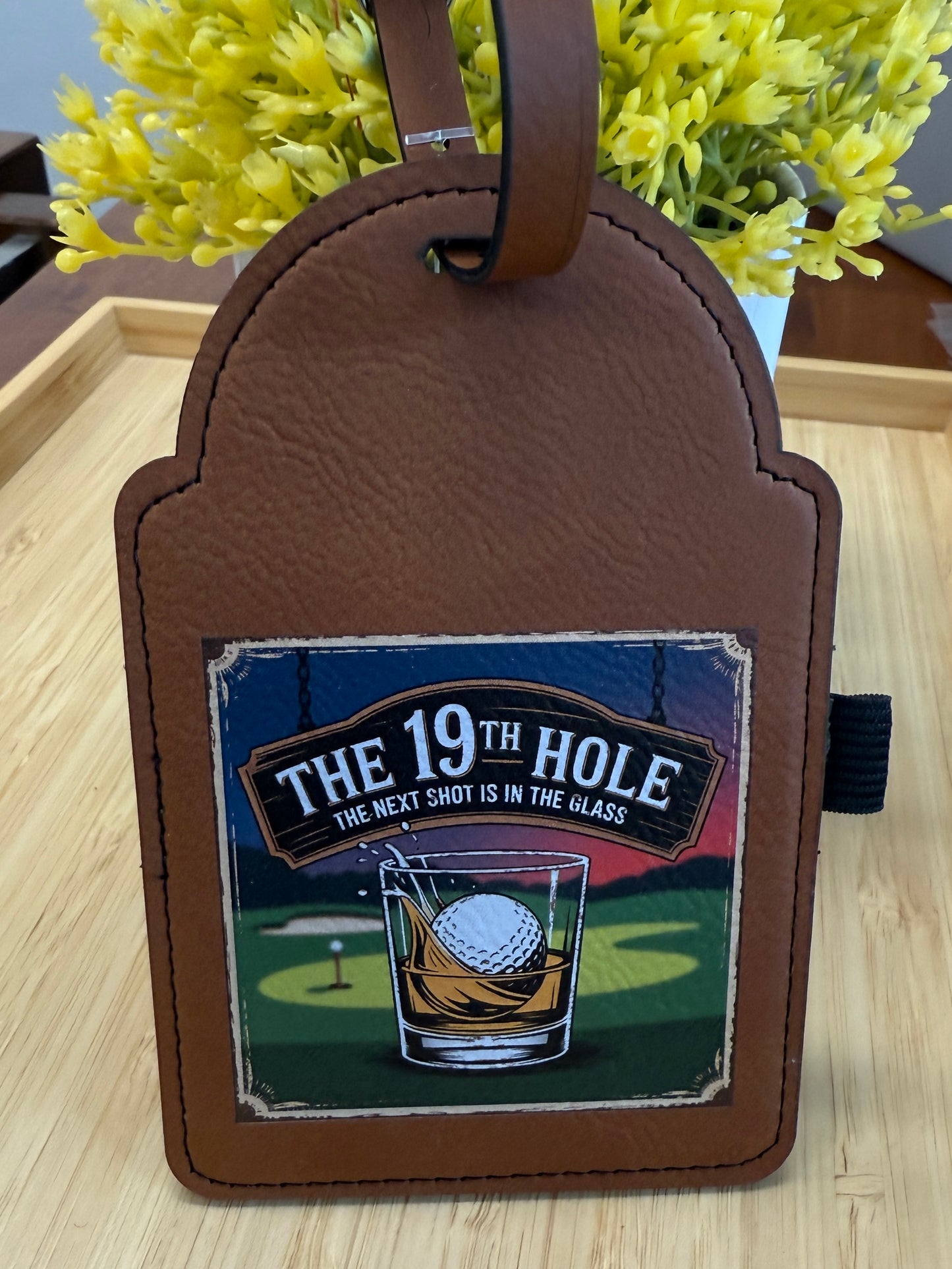 UV Printed The 19th Hole Golf Bag Tag