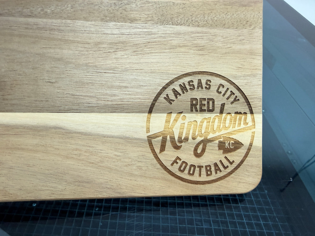 Engraved Vintage Red Kingdom Cutting Board