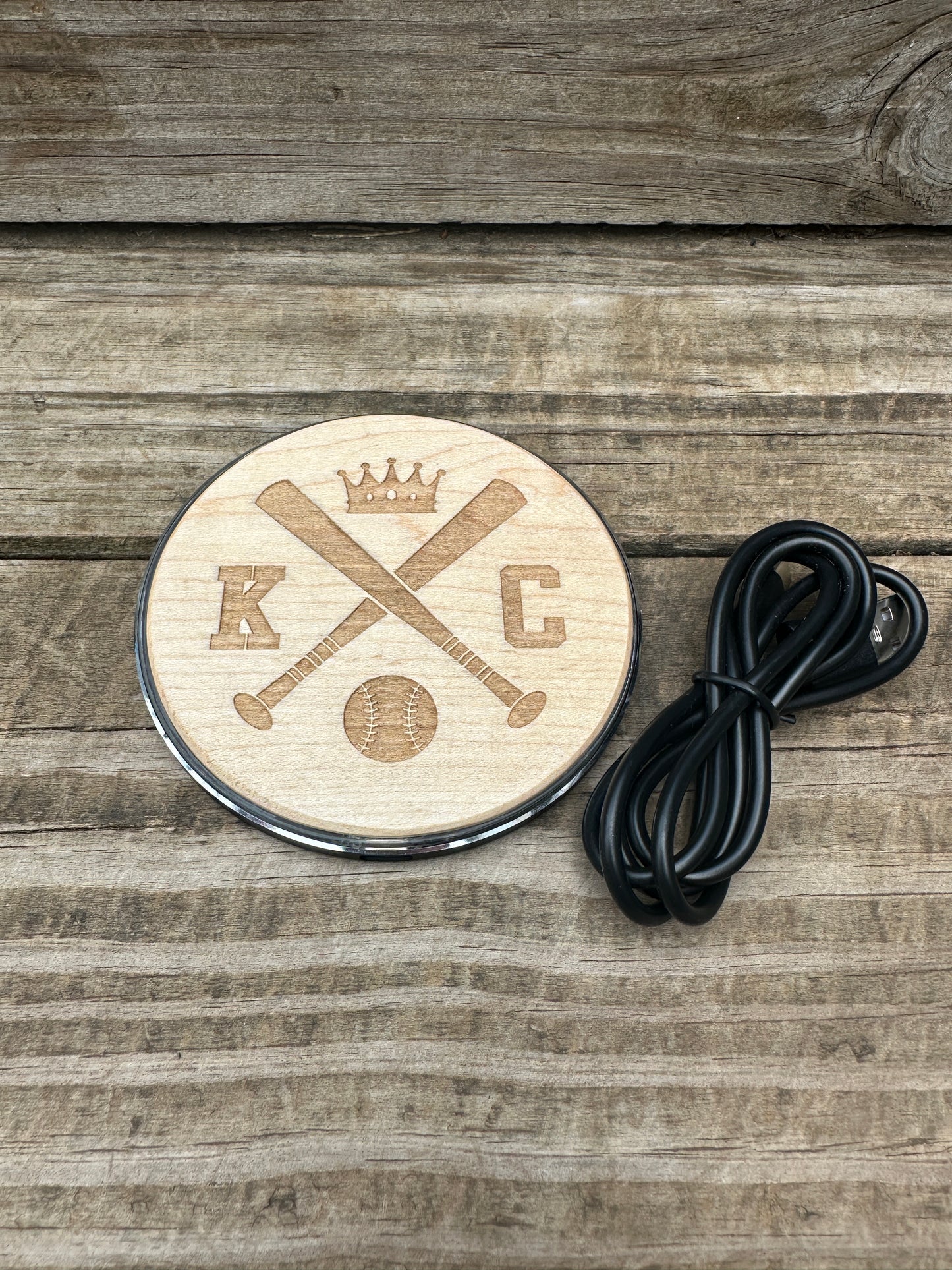 KC Crown Baseball Type C Phone Charger