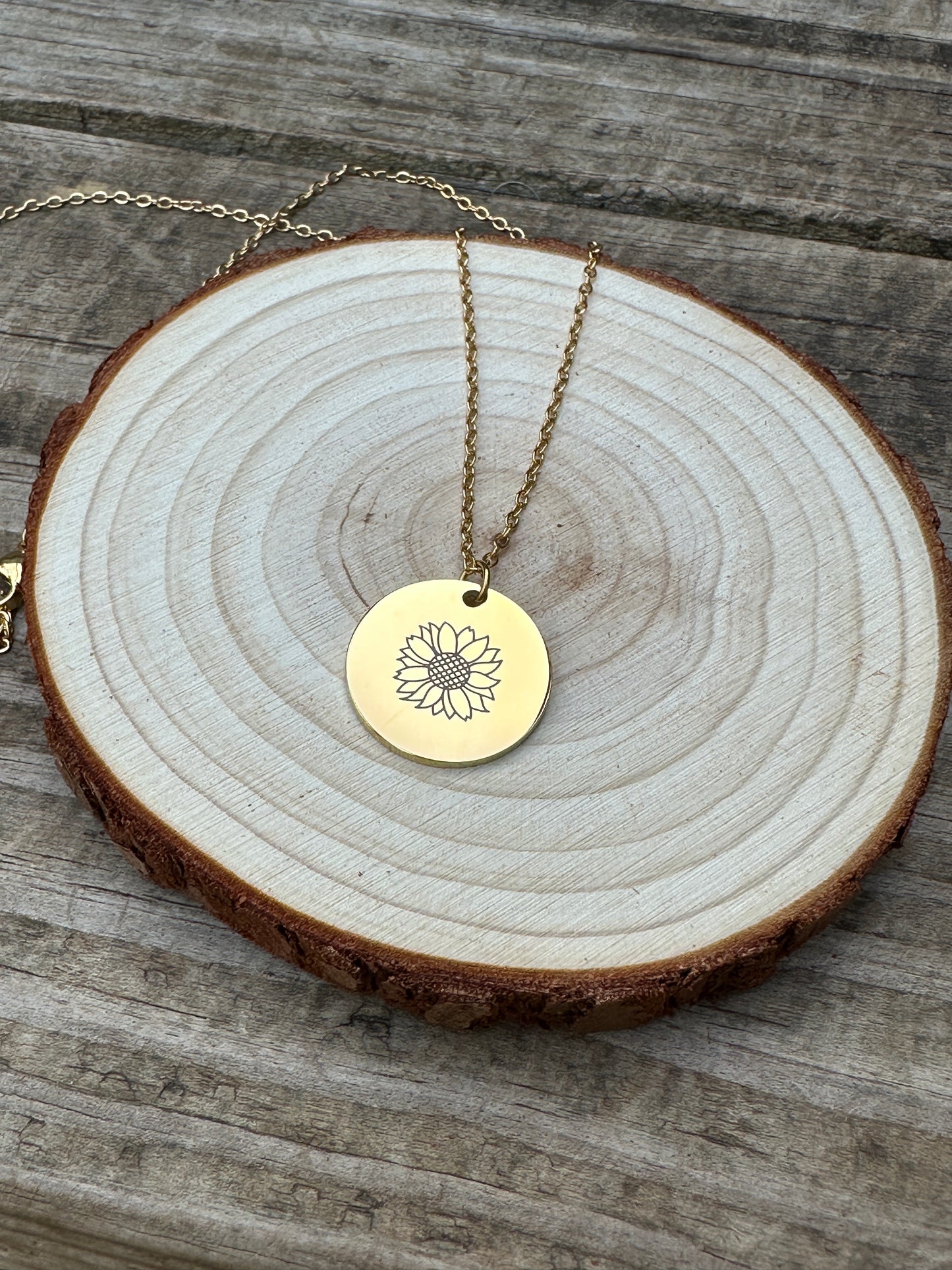 Large Sunflower Necklace
