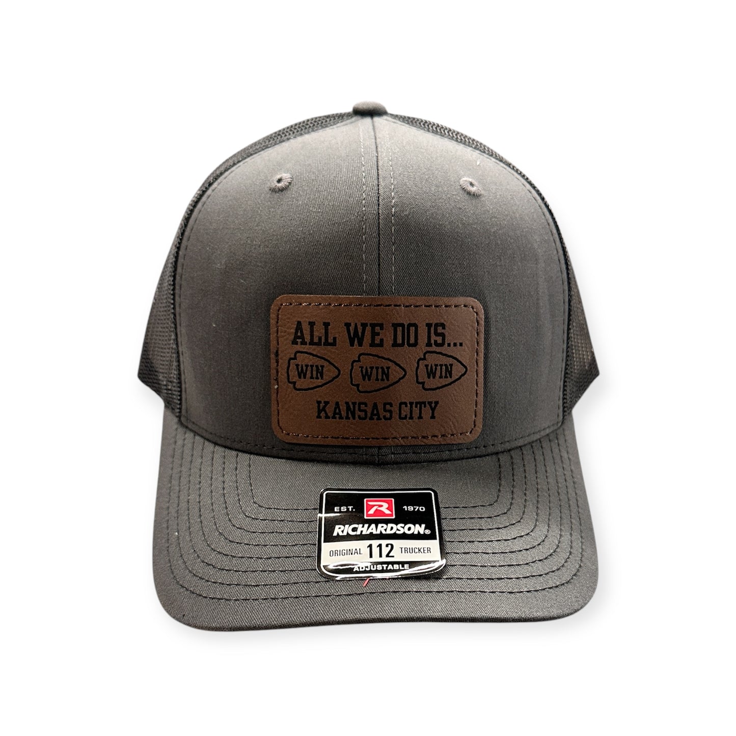 All We Do Is Win KC Men's Richardson 112 Trucker Hat