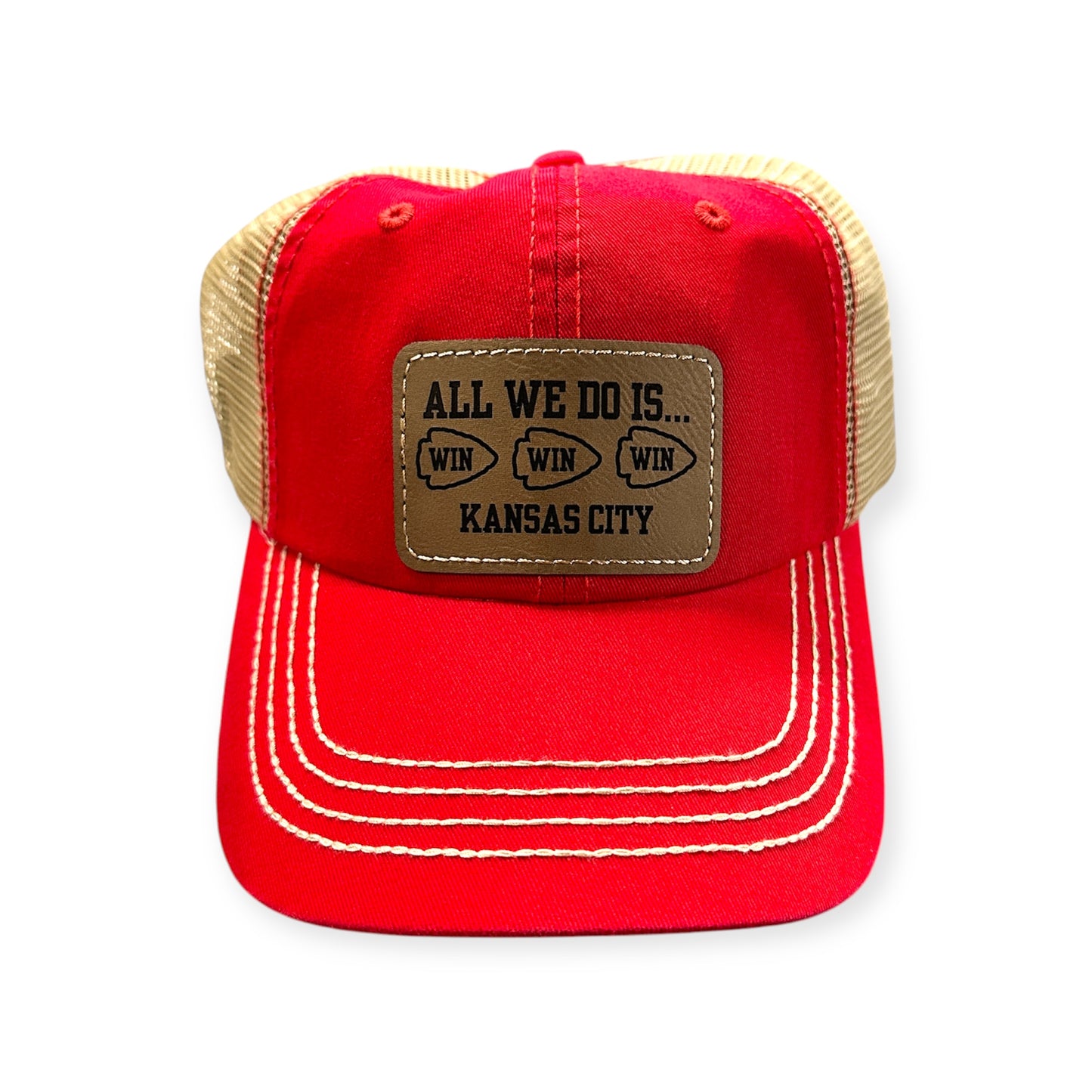 All We Do Is Win KC Women's Velcro Back Hat