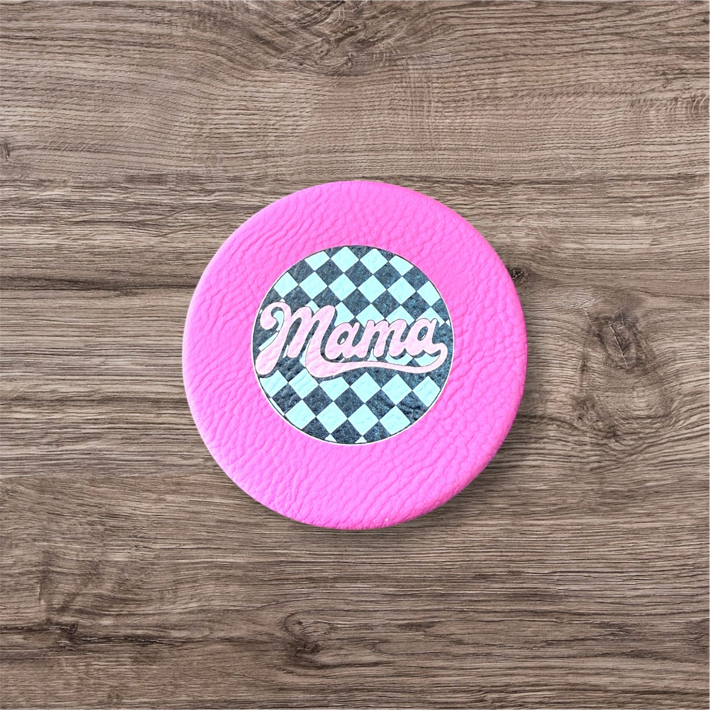 UV Printed Checkered Mama Compact Mirror