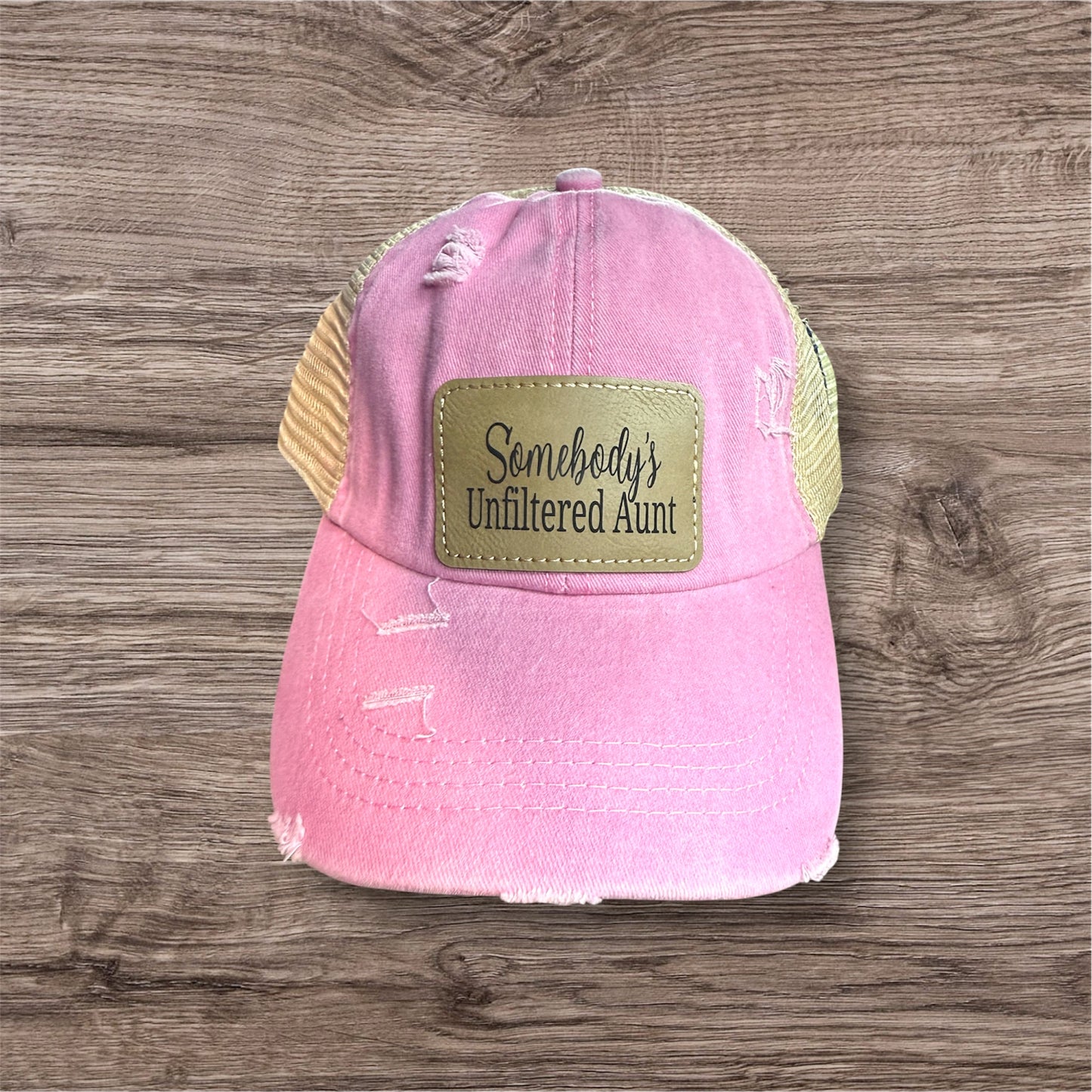 Somebody's Unfiltered Aunt Women's Criss Cross Hat