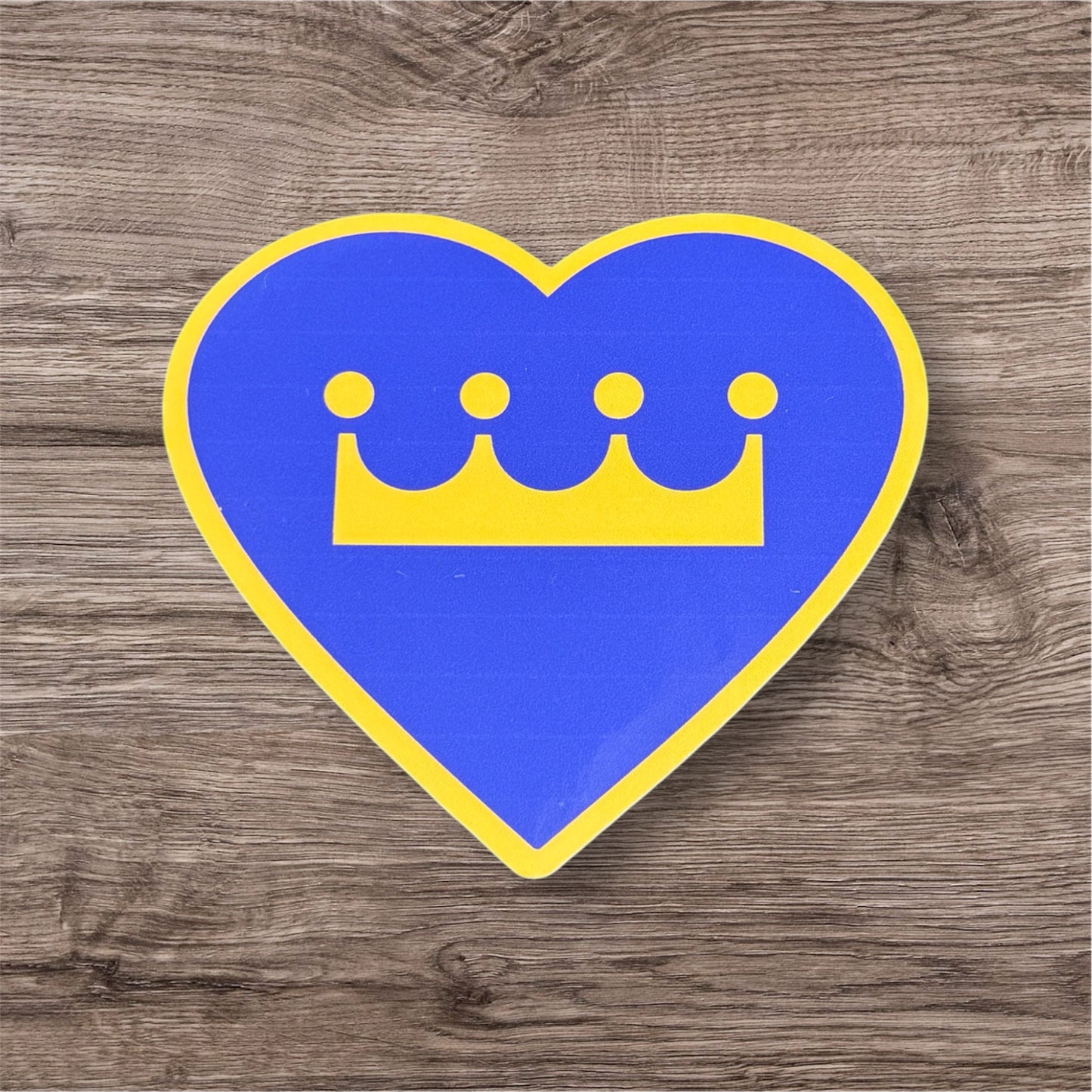 Royals Inspired Heart Sticker