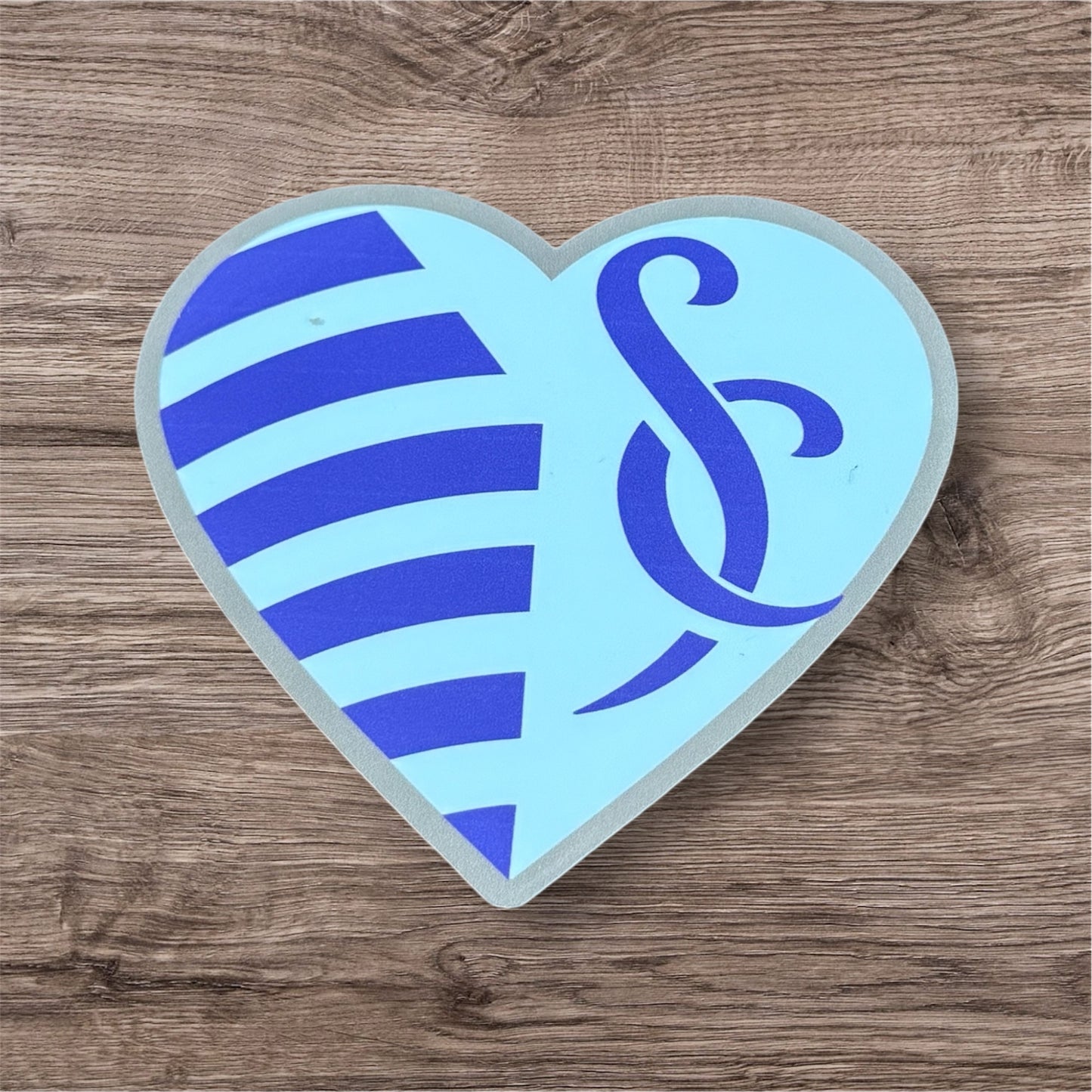 Sporting Inspired Heart Sticker